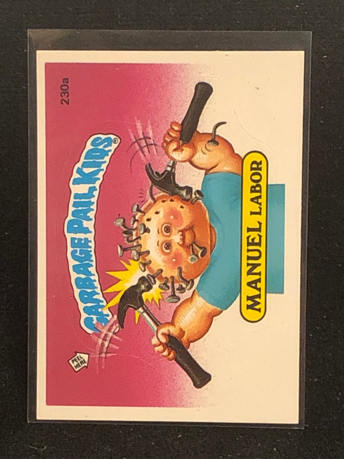 Garbage Pail Kids Original Series 6 (os6) 230a Manuel Labor