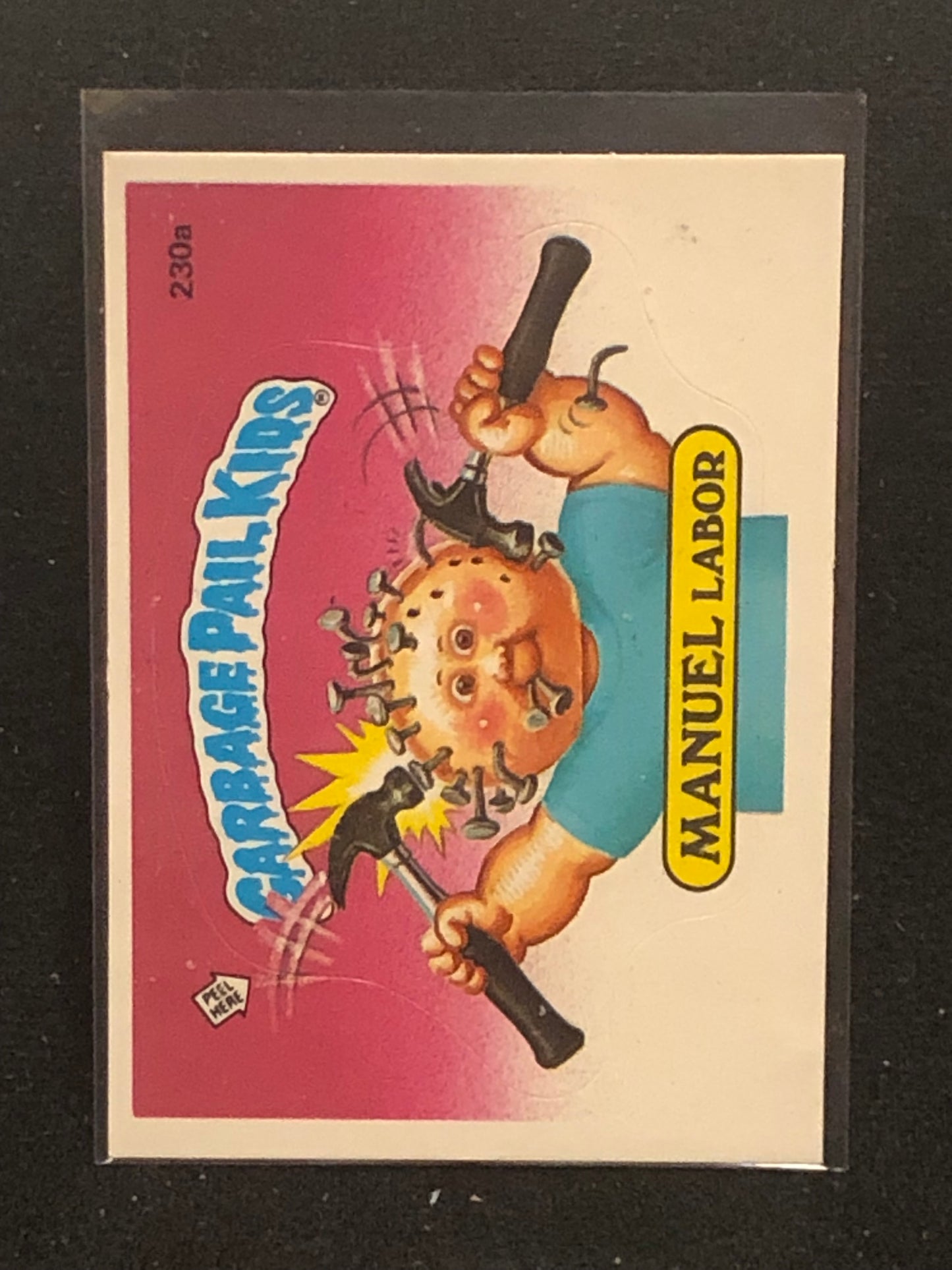 Garbage Pail Kids Original Series 6 (os6) 230a Manuel Labor