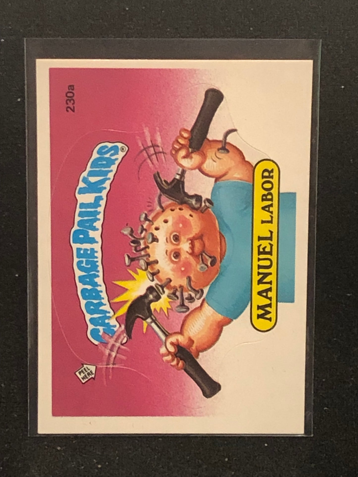 Garbage Pail Kids Original Series 6 (os6) 230a Manuel Labor