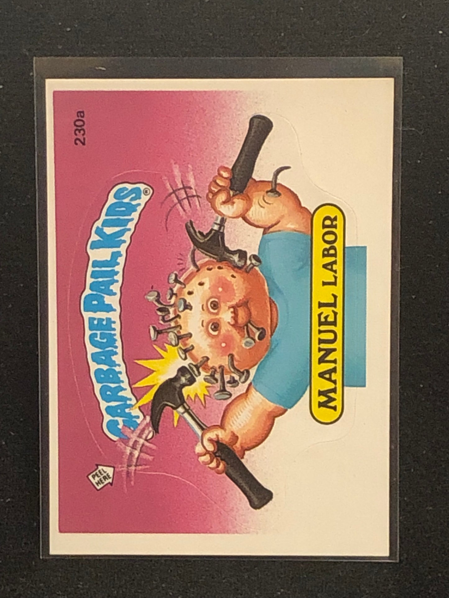 Garbage Pail Kids Original Series 6 (os6) 230a Manuel Labor