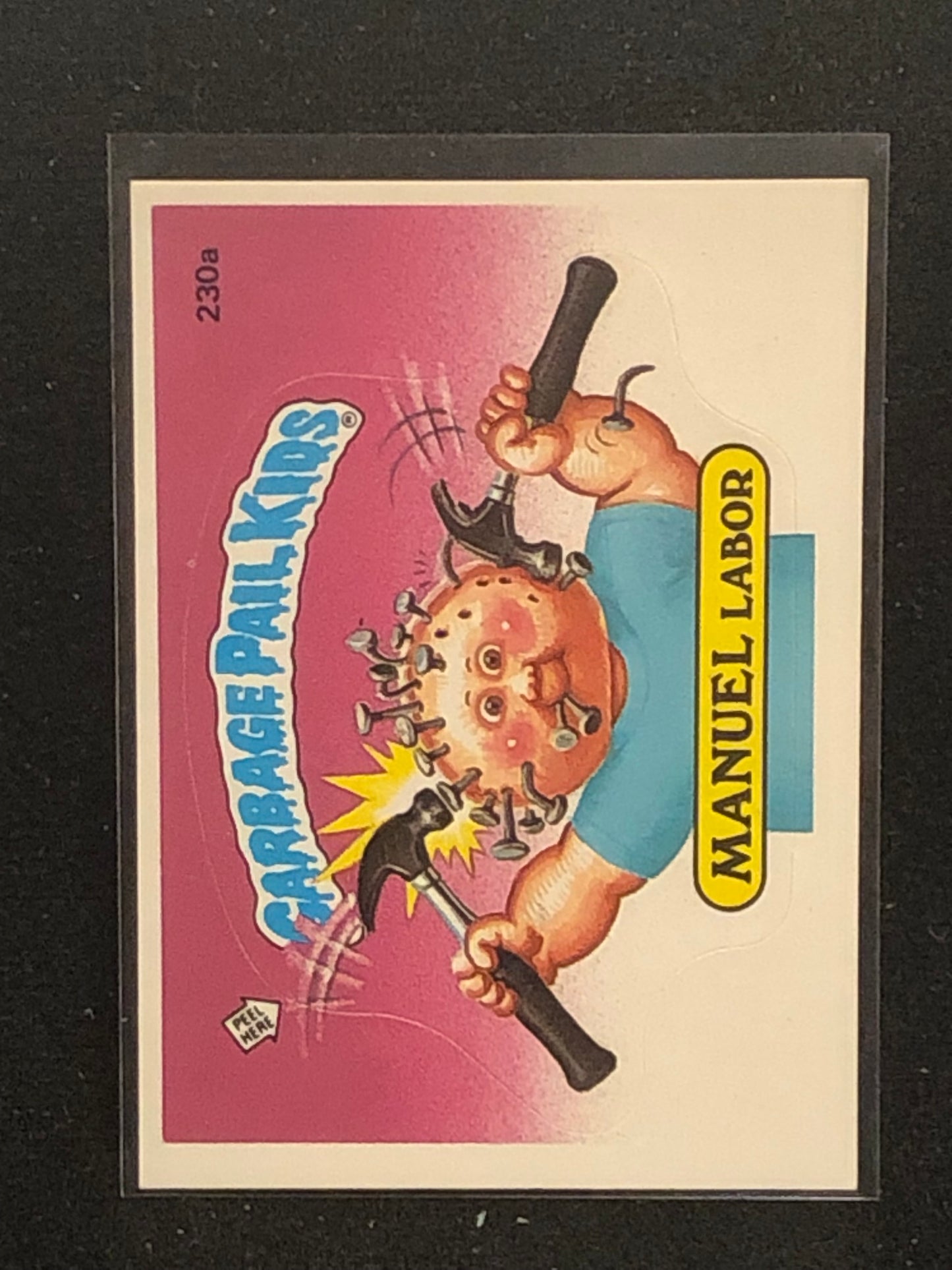 Garbage Pail Kids Original Series 6 (os6) 230a Manuel Labor