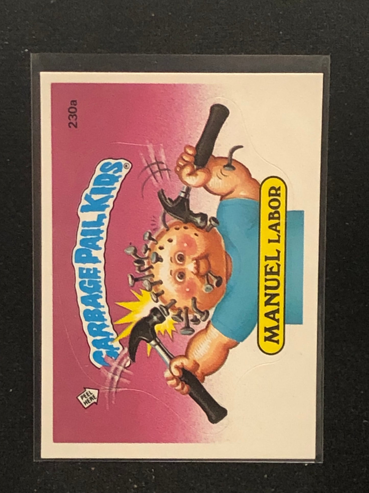 Garbage Pail Kids Original Series 6 (os6) 230a Manuel Labor