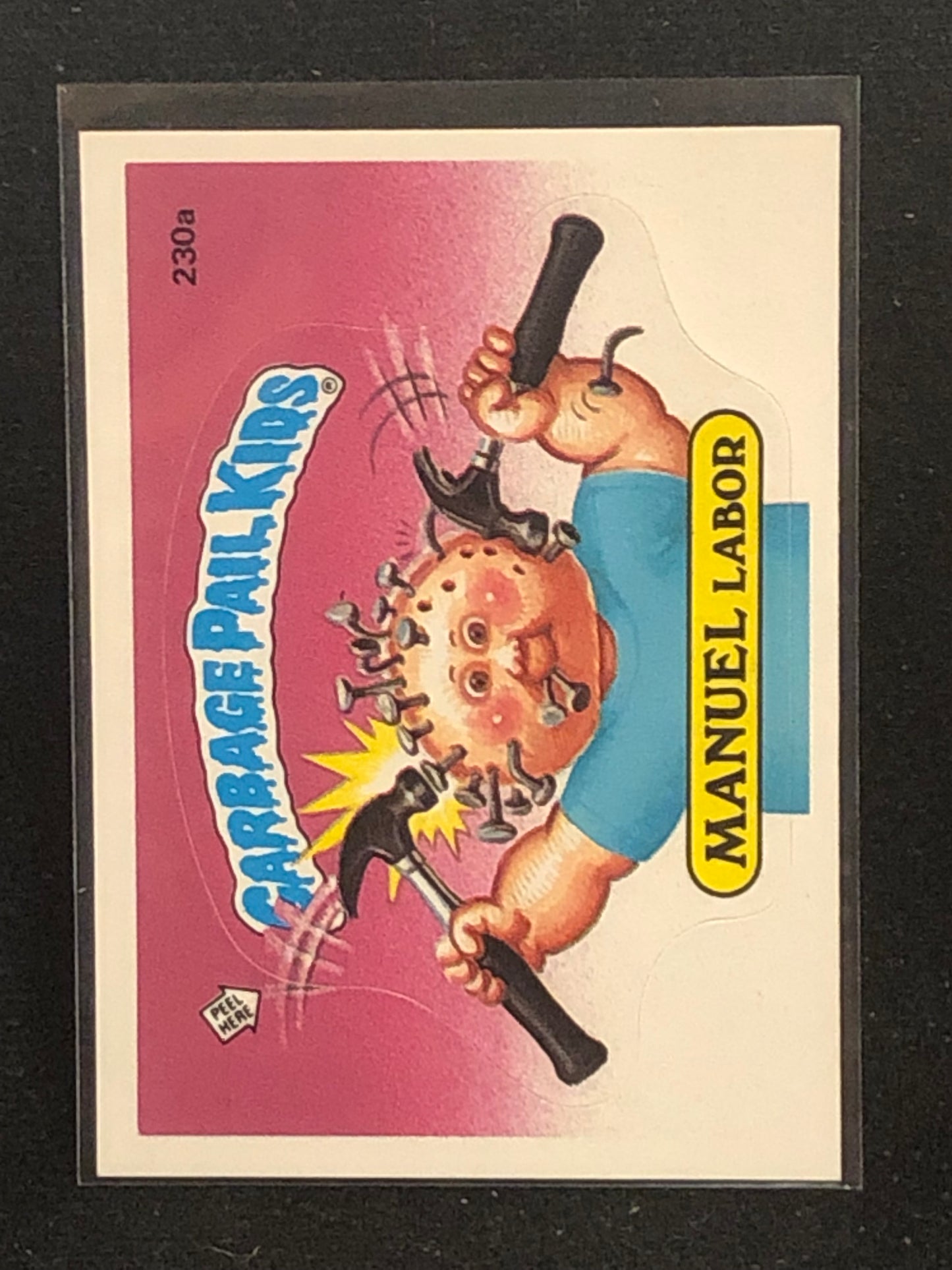 Garbage Pail Kids Original Series 6 (os6) 230a Manuel Labor