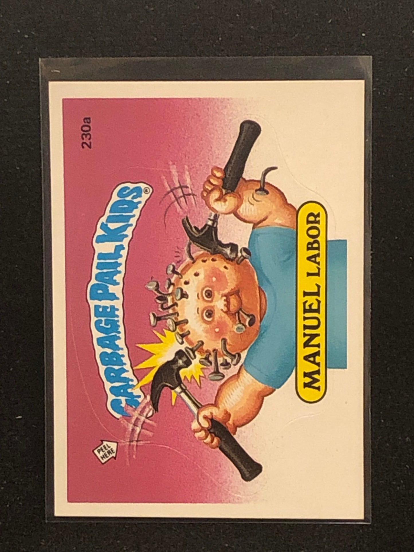 Garbage Pail Kids Original Series 6 (os6) 230a Manuel Labor