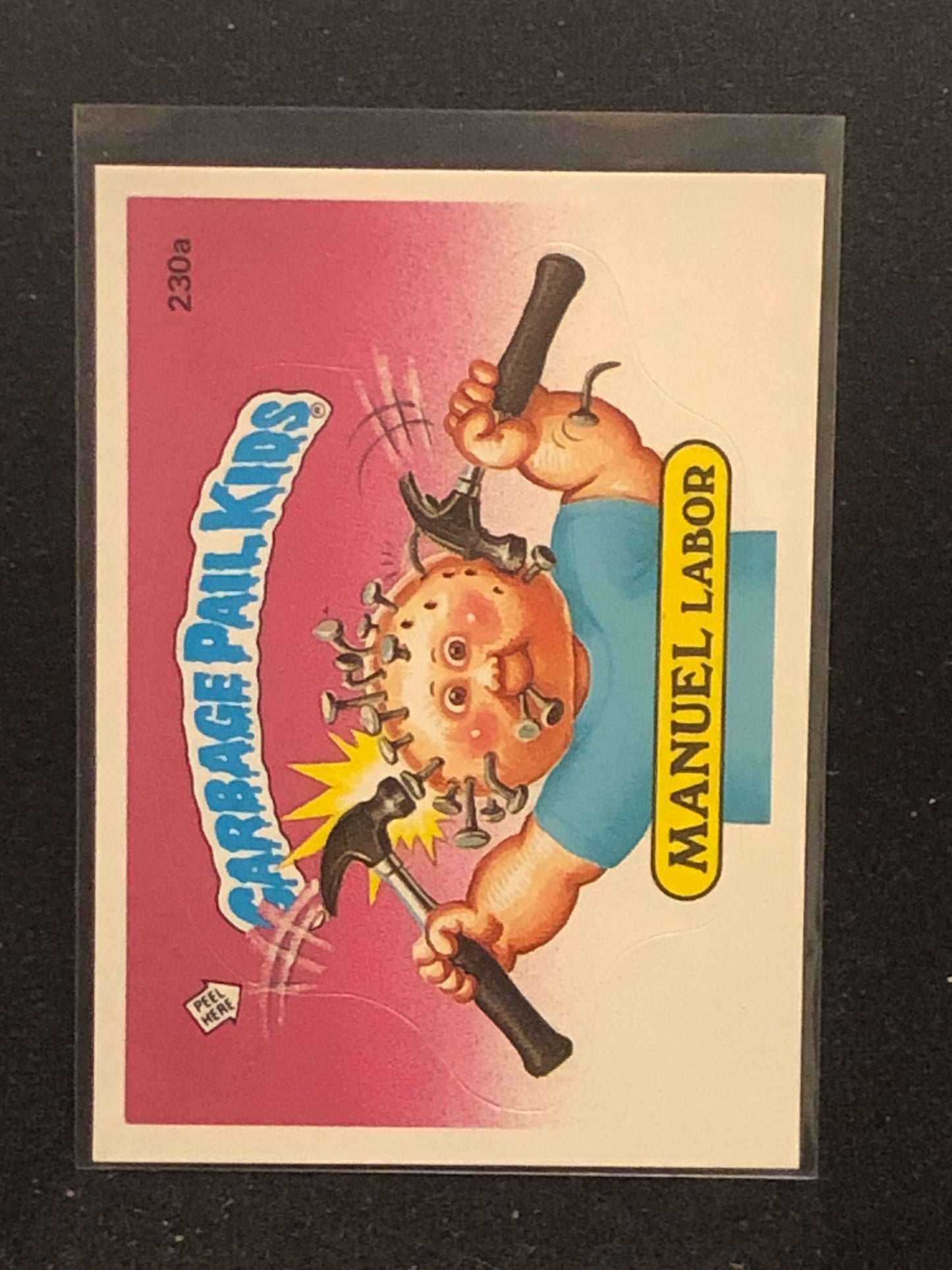 Garbage Pail Kids Original Series 6 (os6) 230a Manuel Labor