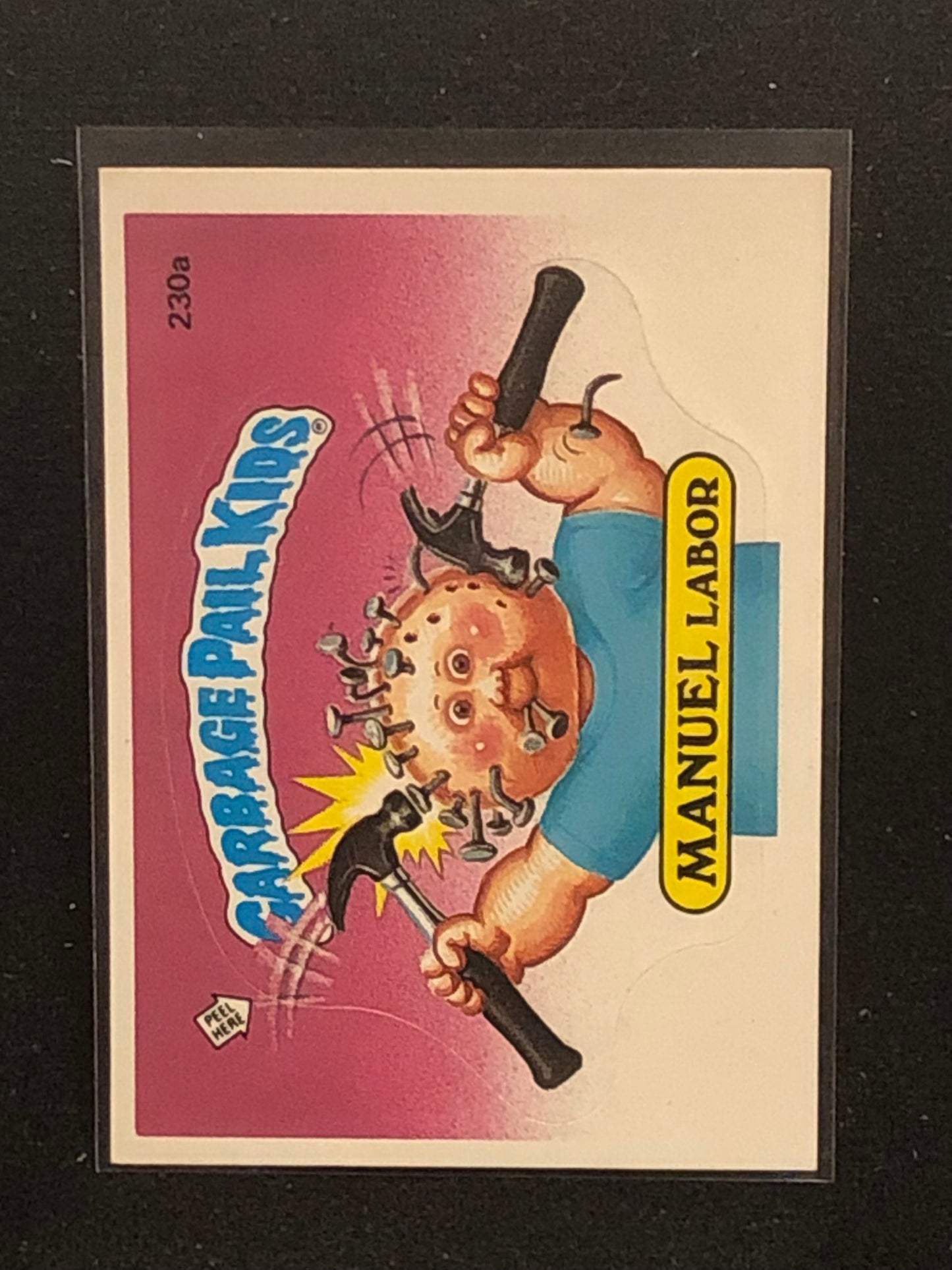 Garbage Pail Kids Original Series 6 (os6) 230a Manuel Labor