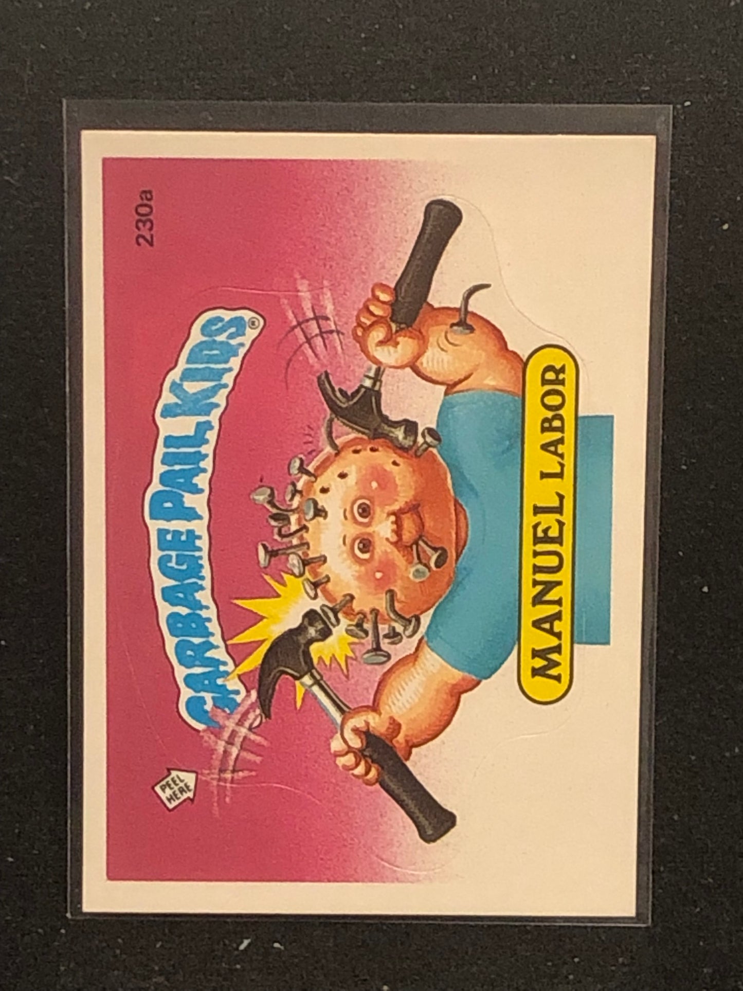 Garbage Pail Kids Original Series 6 (os6) 230a Manuel Labor