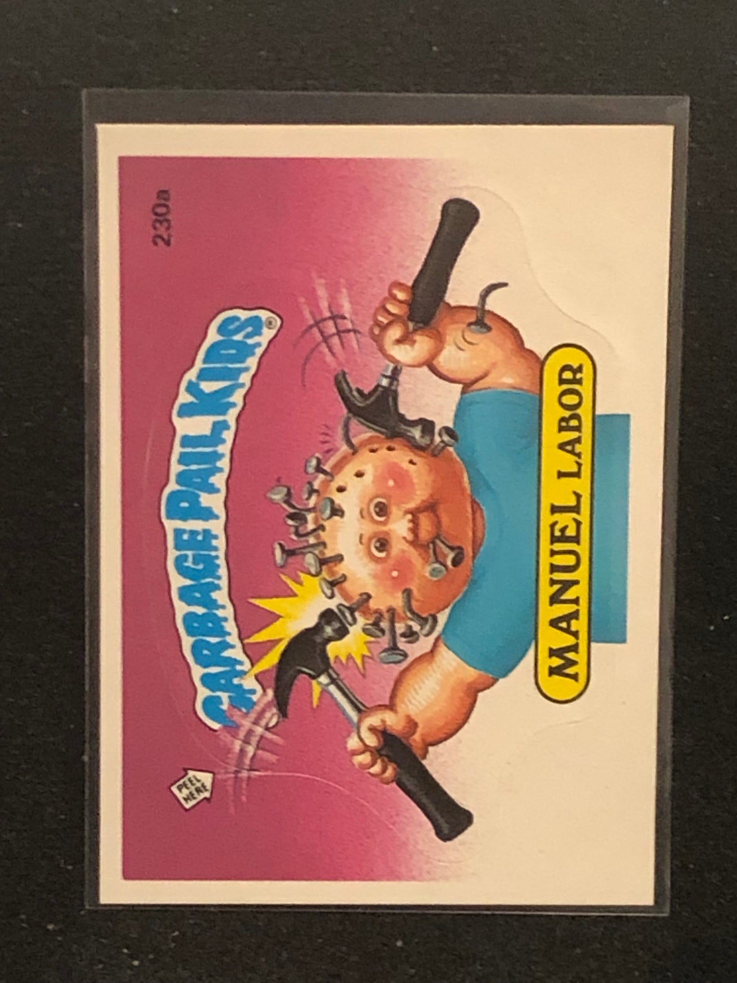 Garbage Pail Kids Original Series 6 (os6) 230a Manuel Labor