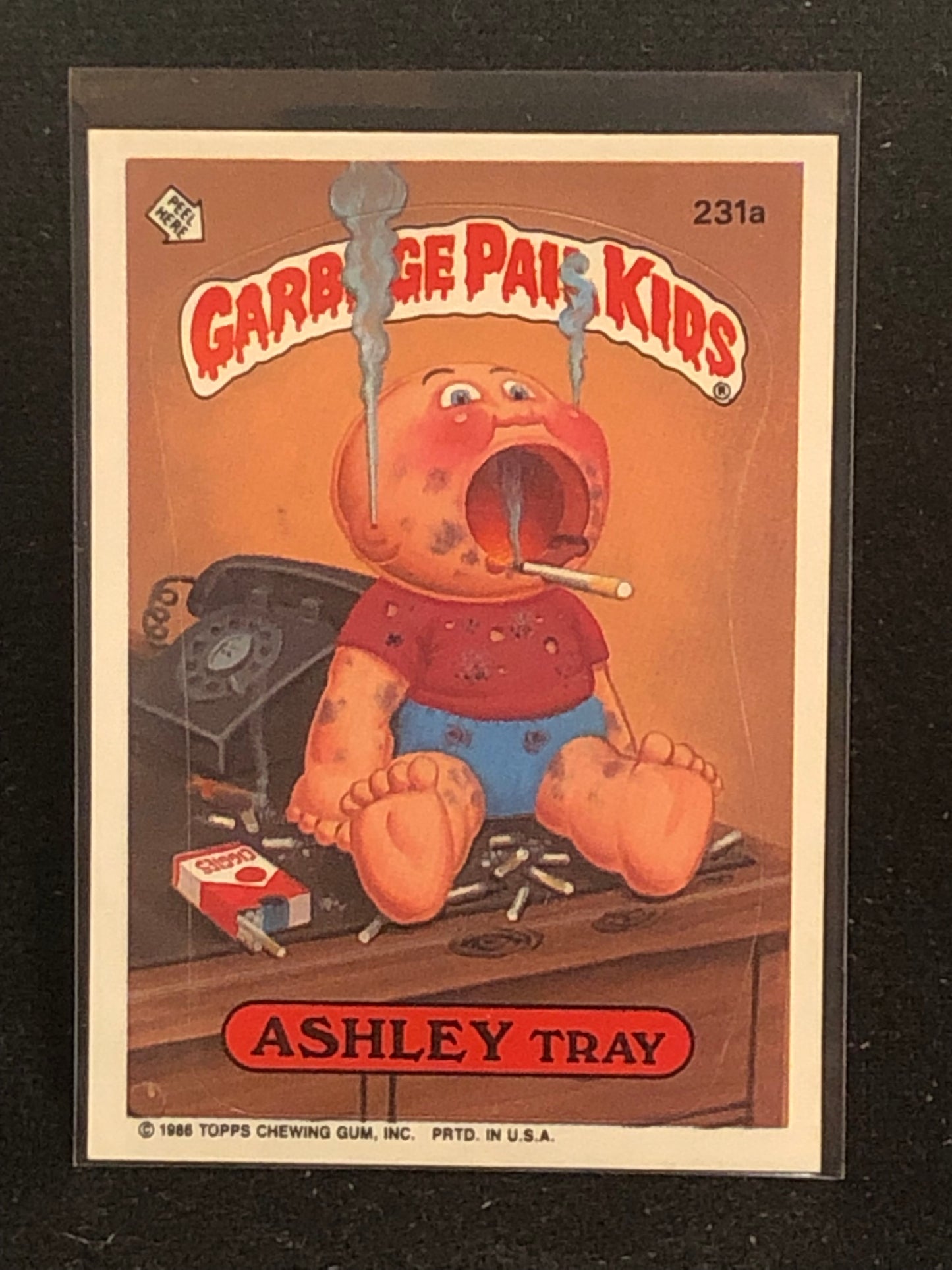 Garbage Pail Kids Original Series 6 (os6) 231a Ashley Tray