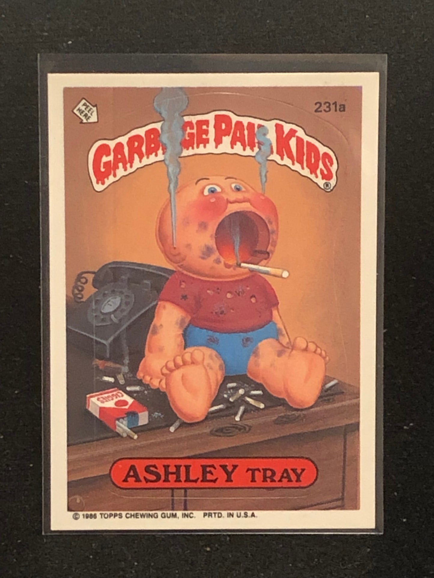 Garbage Pail Kids Original Series 6 (os6) 231a Ashley Tray