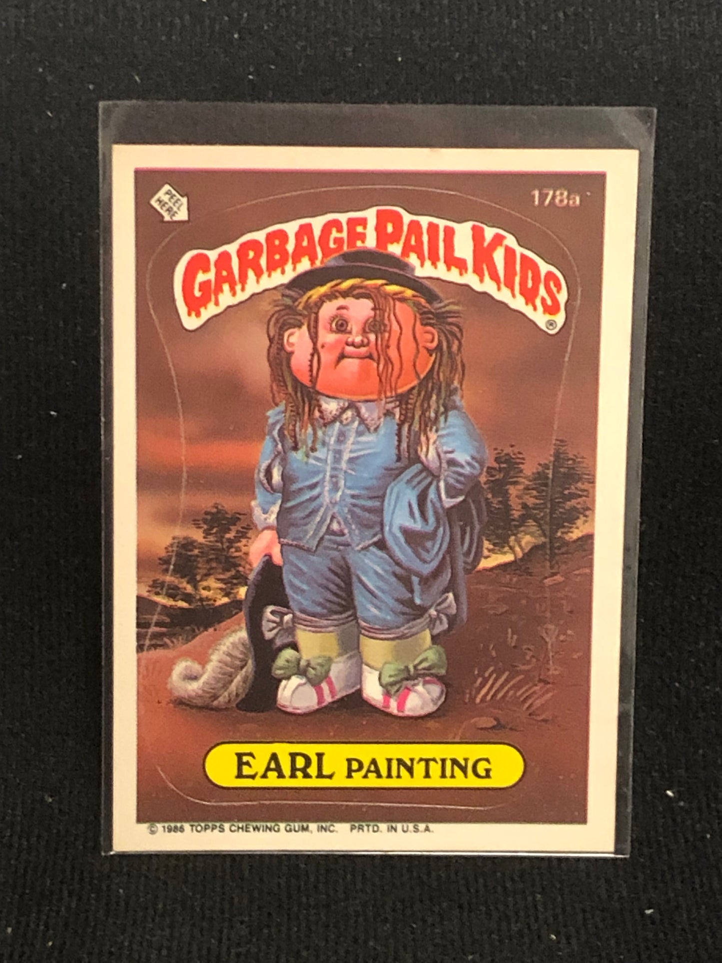 Garbage Pail Kids Original Series 5 (os5) 178a Earl Painting