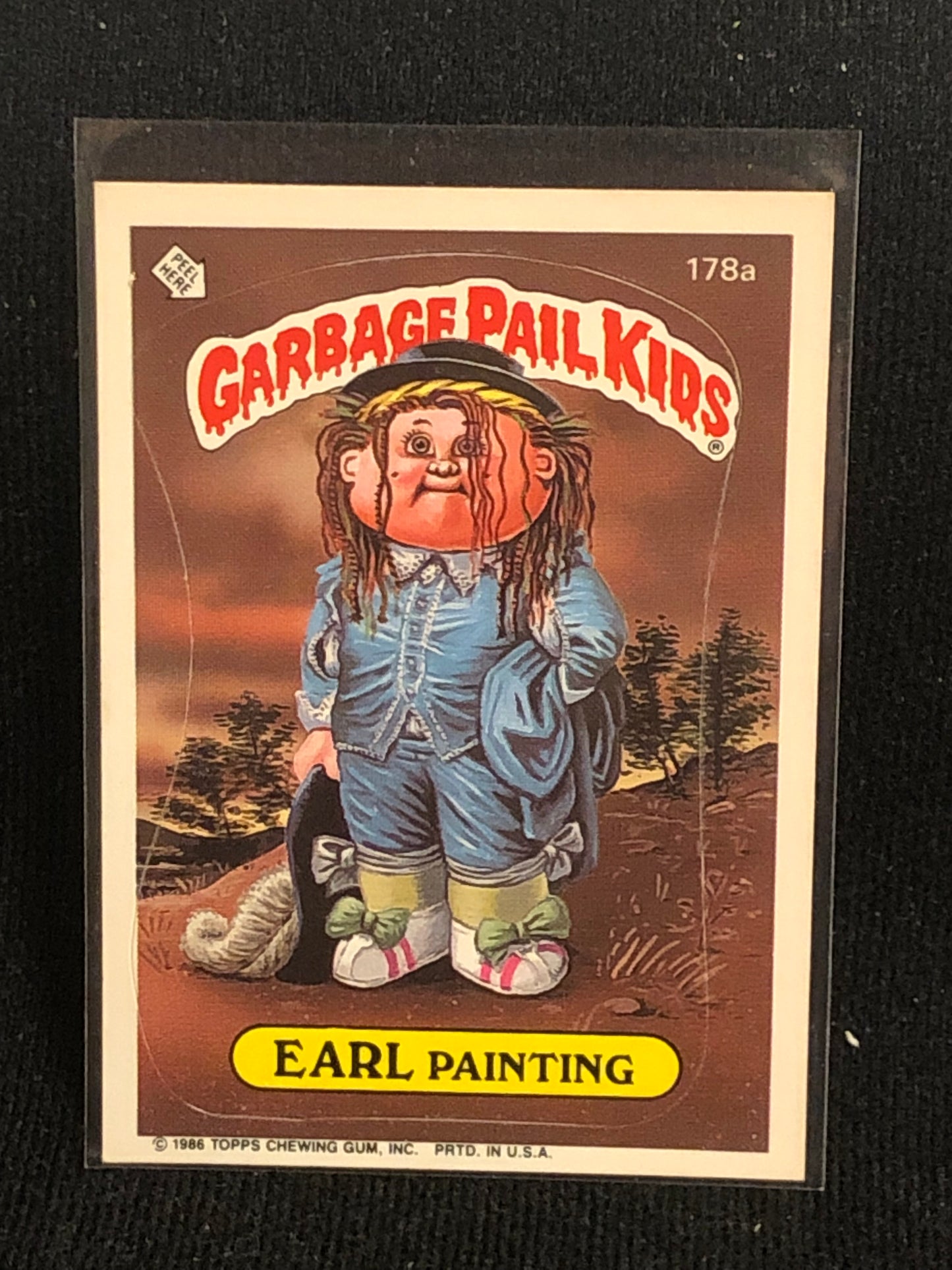 Garbage Pail Kids Original Series 5 (os5) 178a Earl Painting