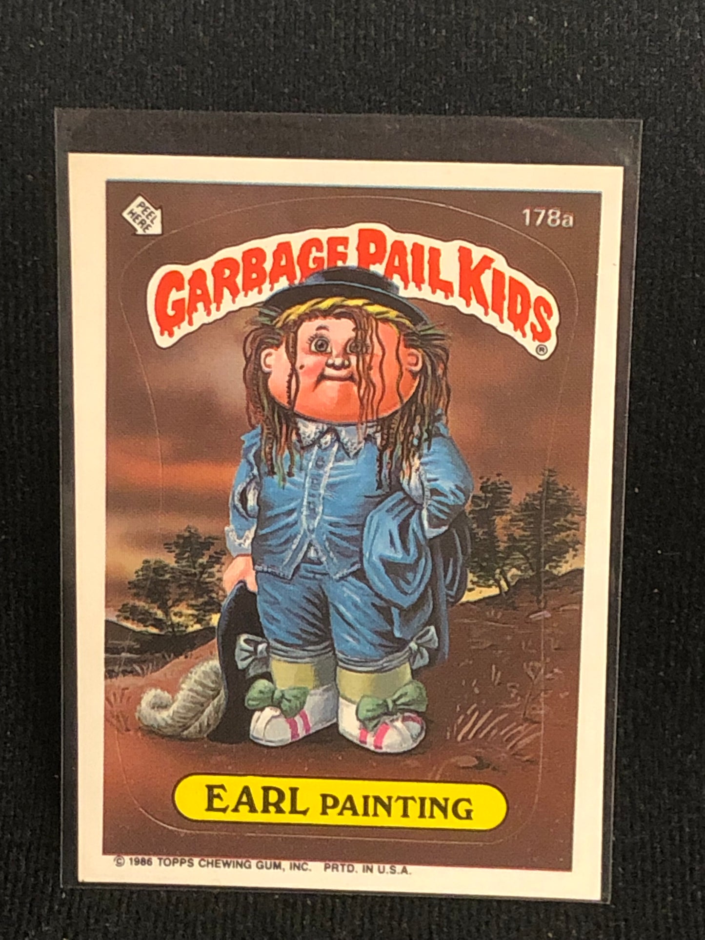 Garbage Pail Kids Original Series 5 (os5) 178a Earl Painting