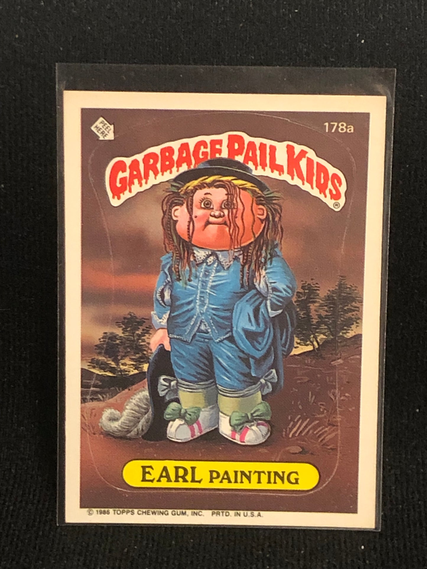 Garbage Pail Kids Original Series 5 (os5) 178a Earl Painting