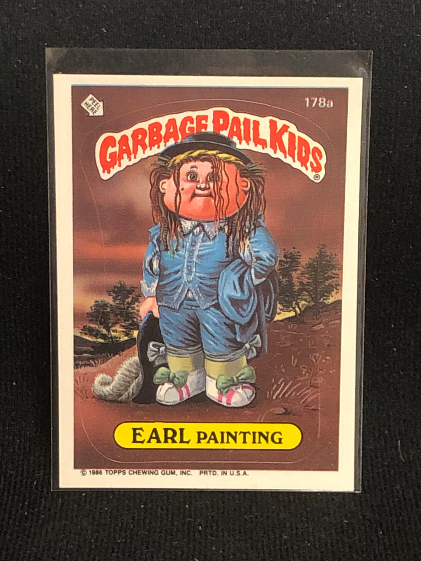 Garbage Pail Kids Original Series 5 (os5) 178a Earl Painting