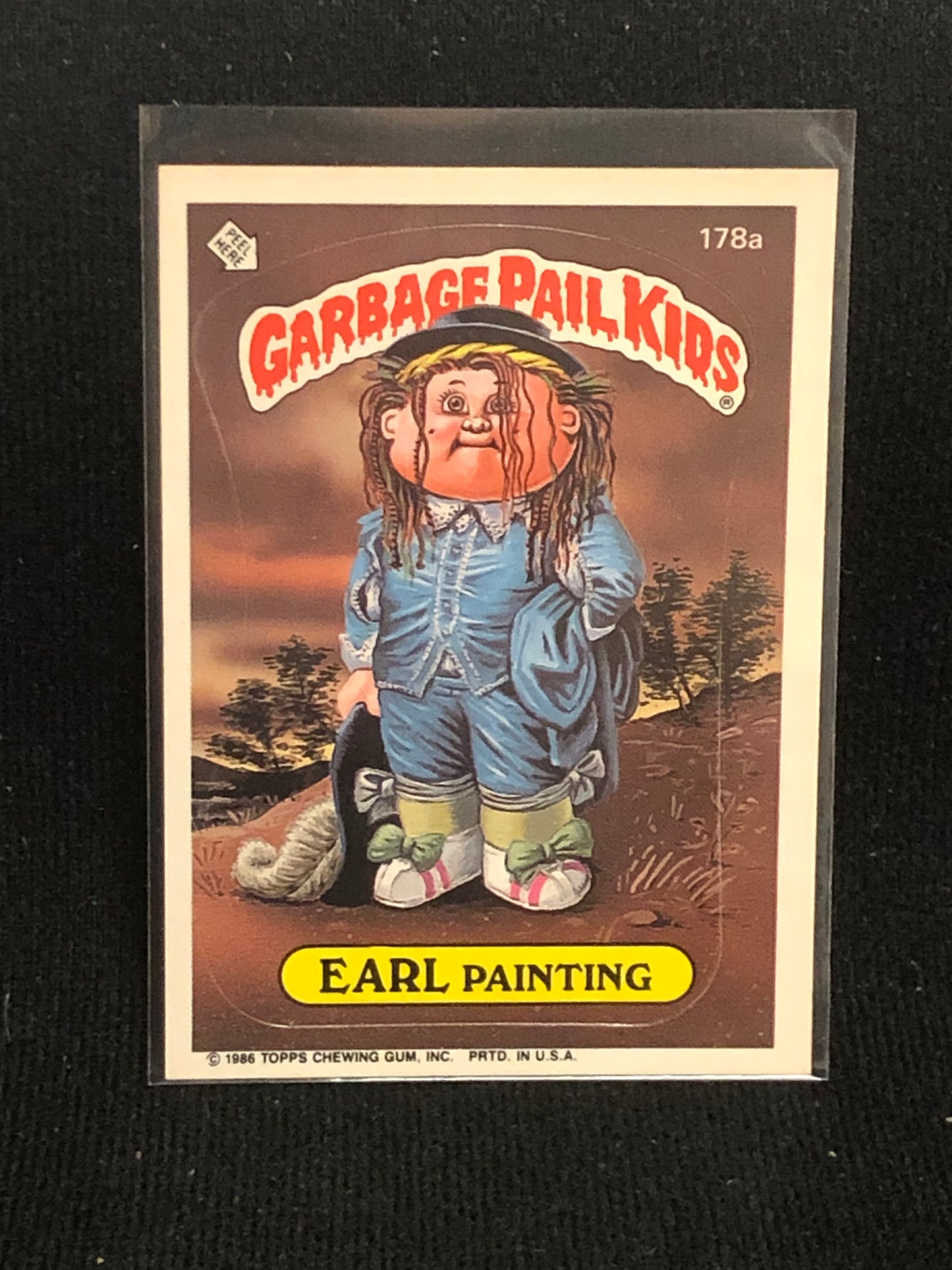 Garbage Pail Kids Original Series 5 (os5) 178a Earl Painting