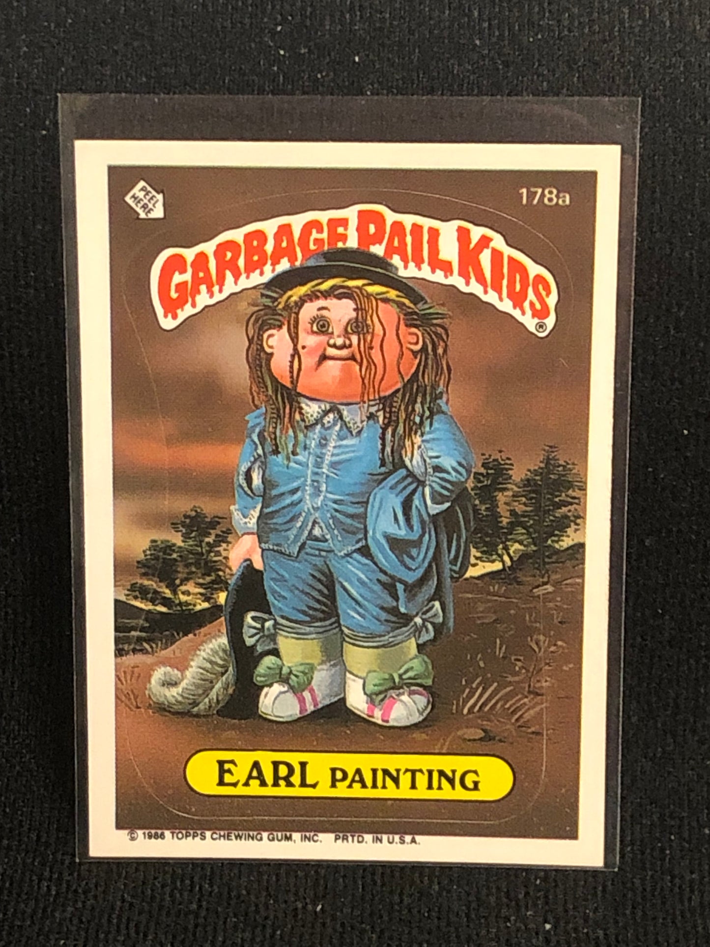 Garbage Pail Kids Original Series 5 (os5) 178a Earl Painting