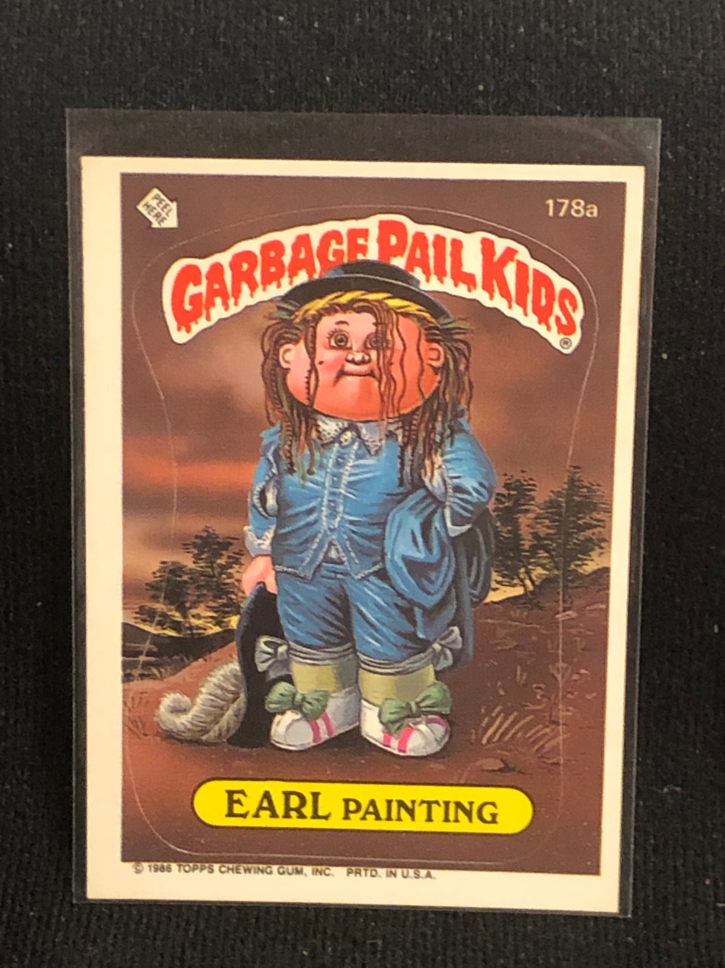 Garbage Pail Kids Original Series 5 (os5) 178a Earl Painting