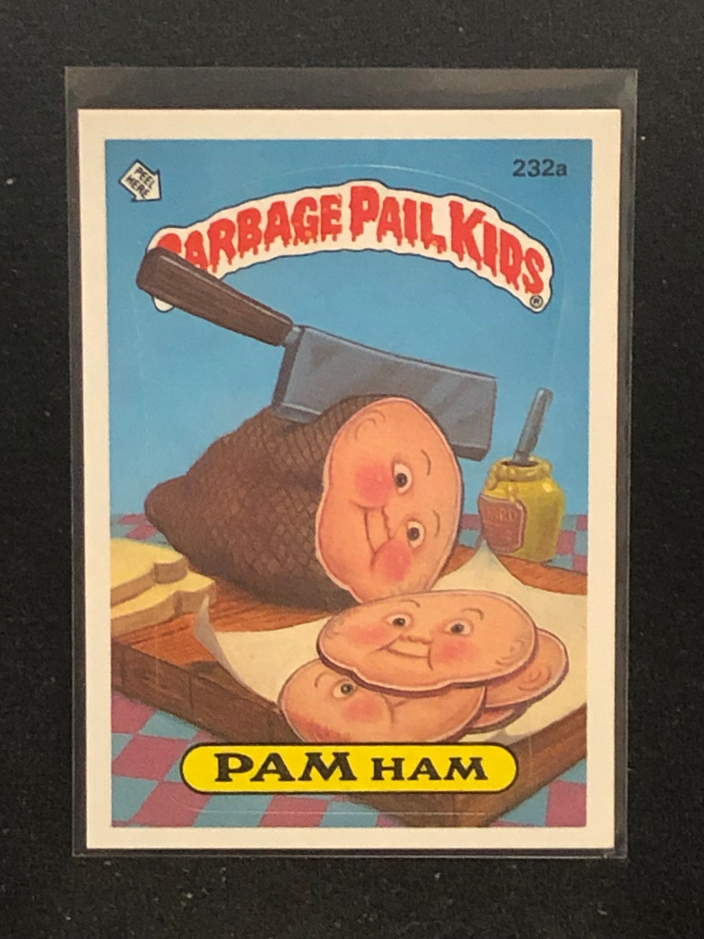 Garbage Pail Kids Original Series 6 (os6) 232a Pam Ham