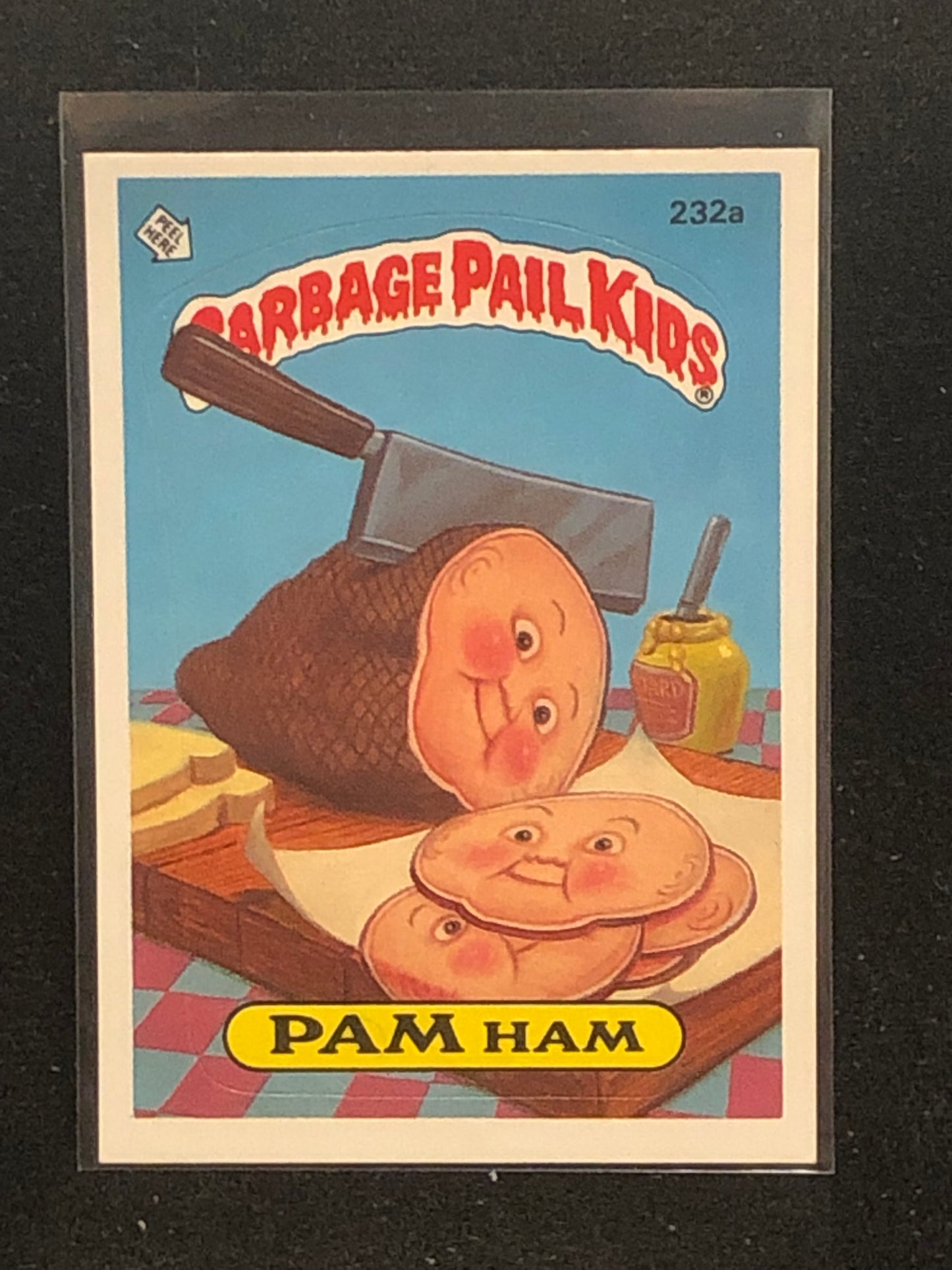 Garbage Pail Kids Original Series 6 (os6) 232a Pam Ham