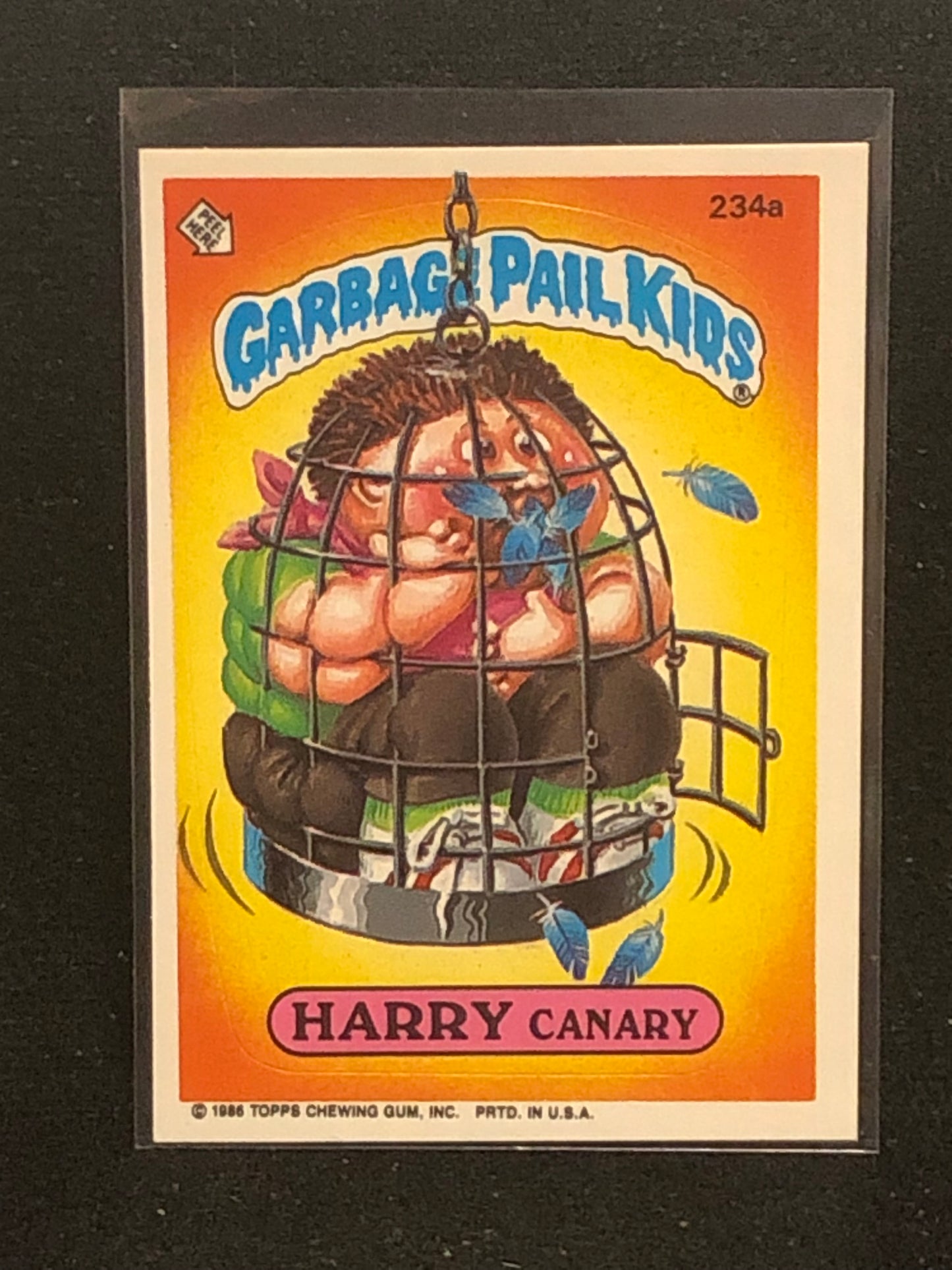 Garbage Pail Kids Original Series 6 (os6) 234a Harry Canary