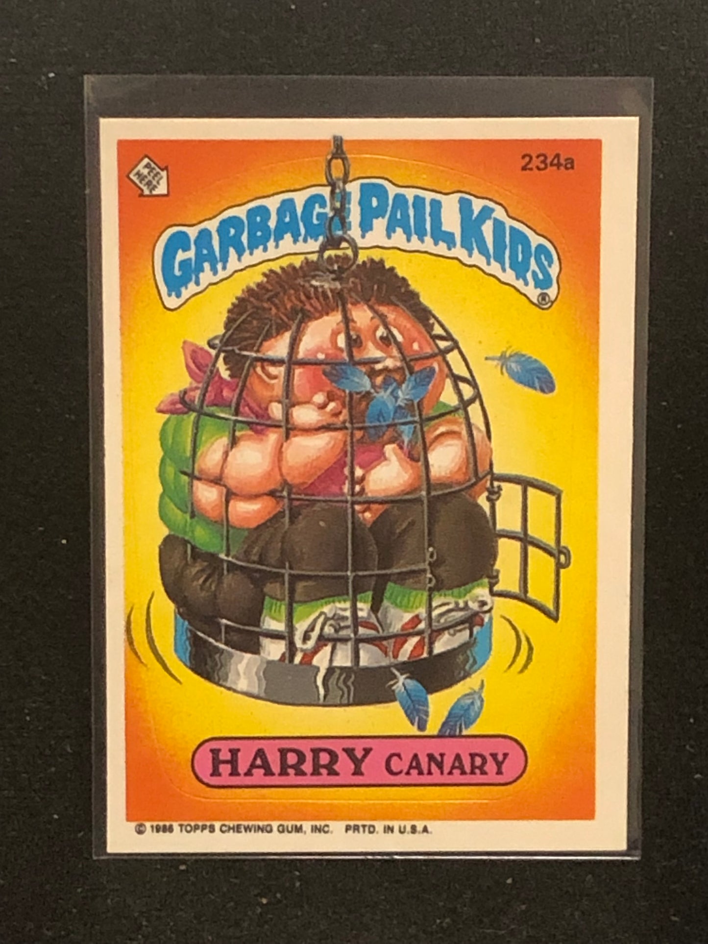 Garbage Pail Kids Original Series 6 (os6) 234a Harry Canary