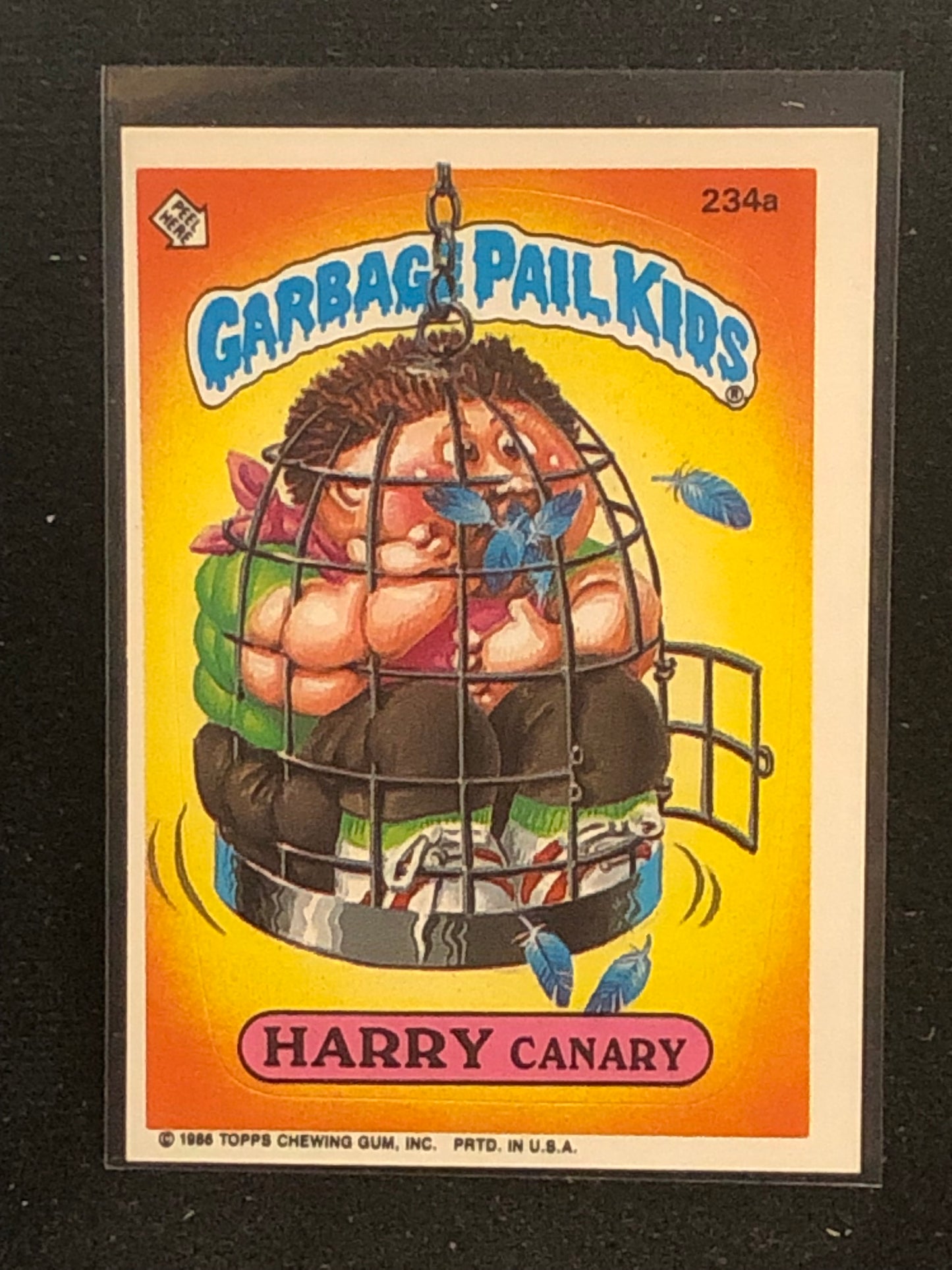 Garbage Pail Kids Original Series 6 (os6) 234a Harry Canary