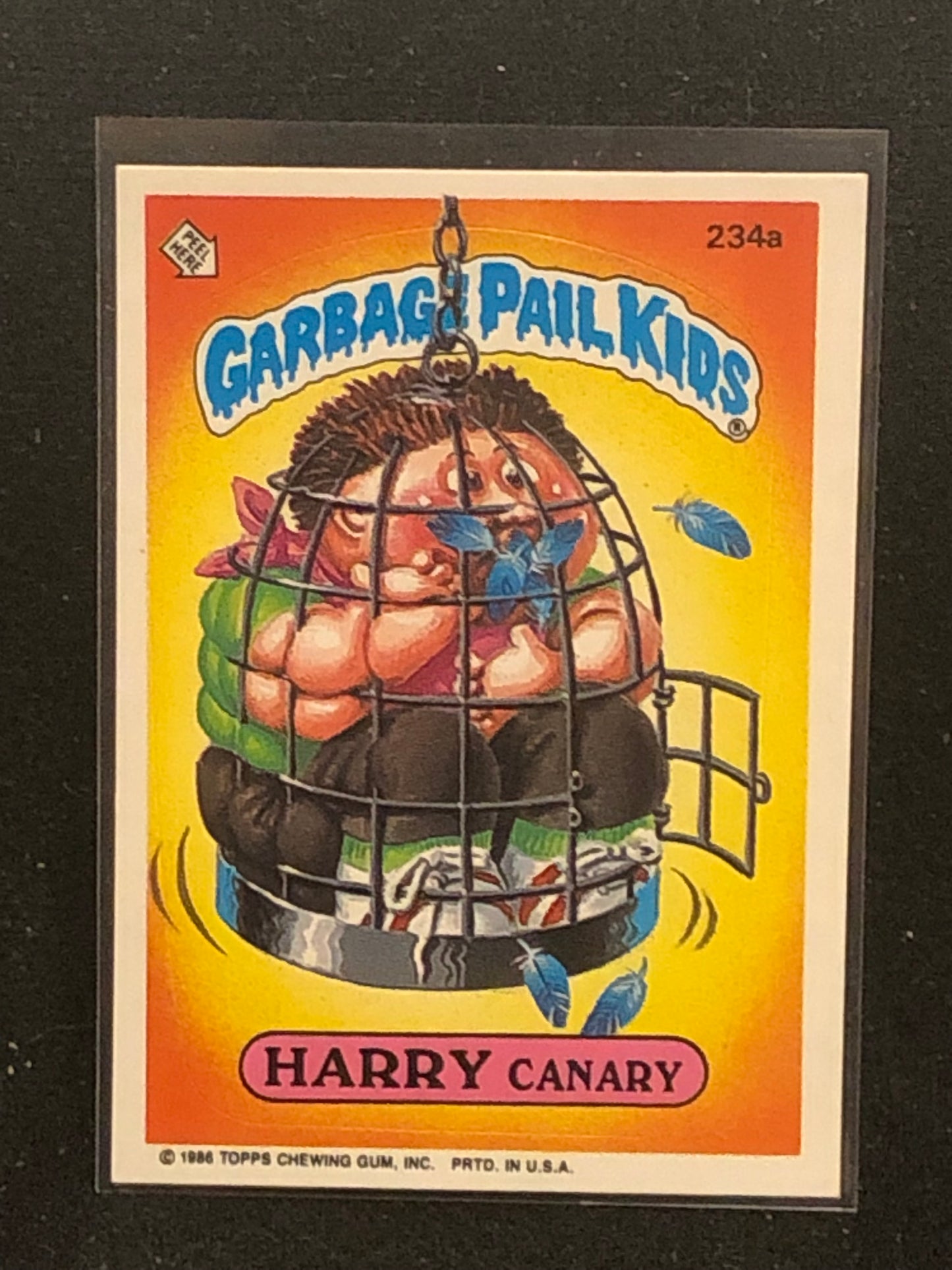 Garbage Pail Kids Original Series 6 (os6) 234a Harry Canary