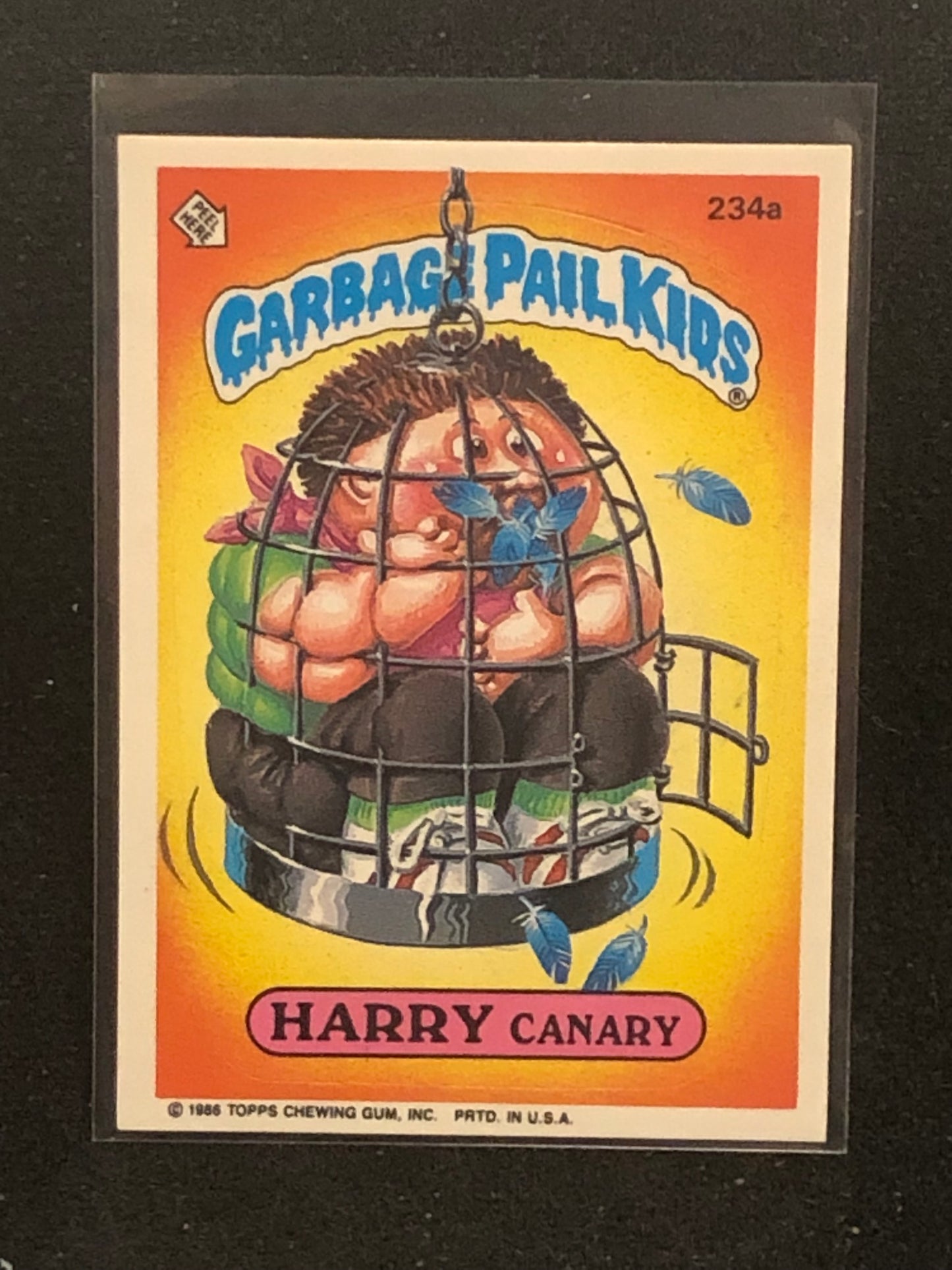 Garbage Pail Kids Original Series 6 (os6) 234a Harry Canary