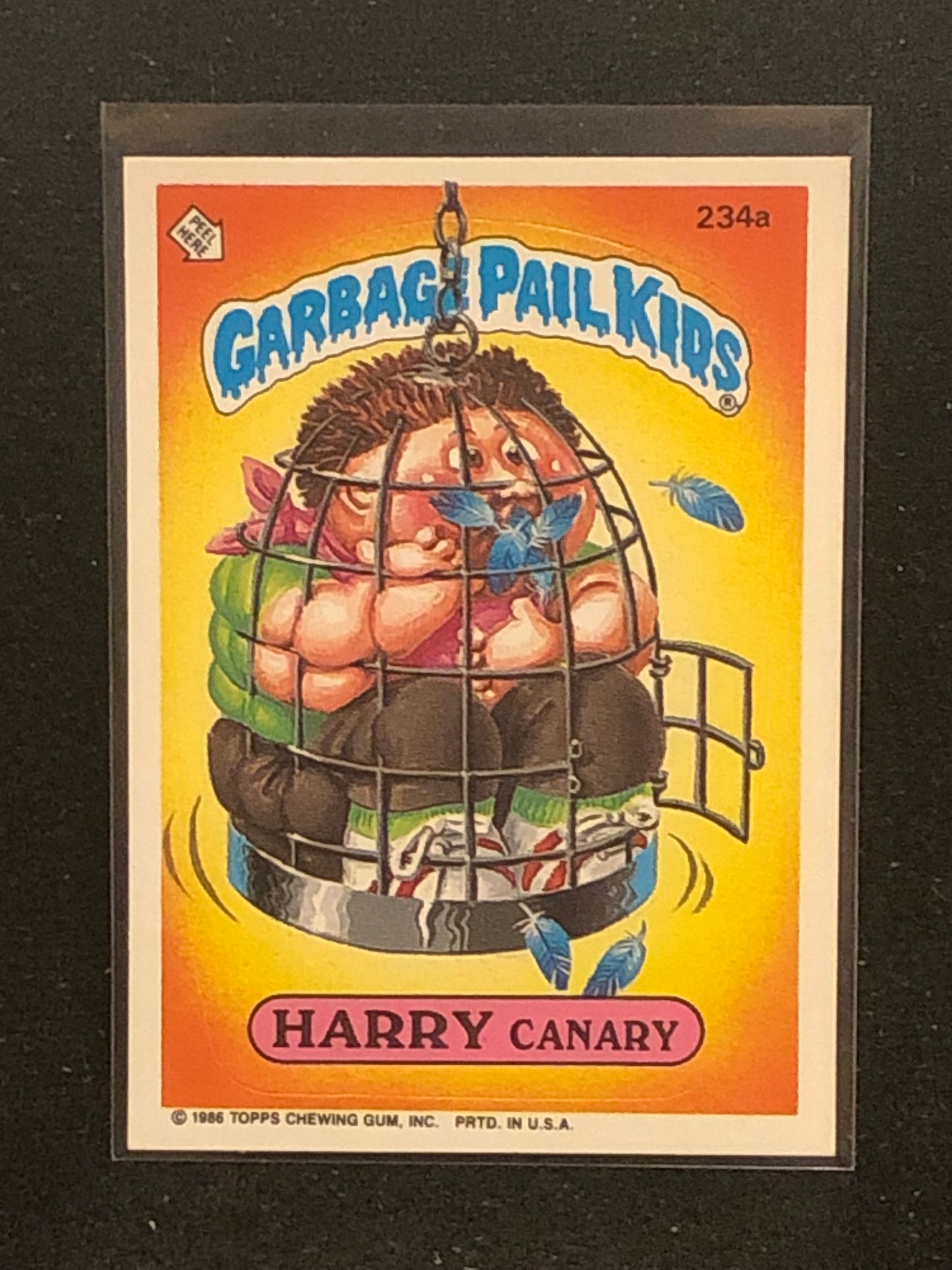 Garbage Pail Kids Original Series 6 (os6) 234a Harry Canary