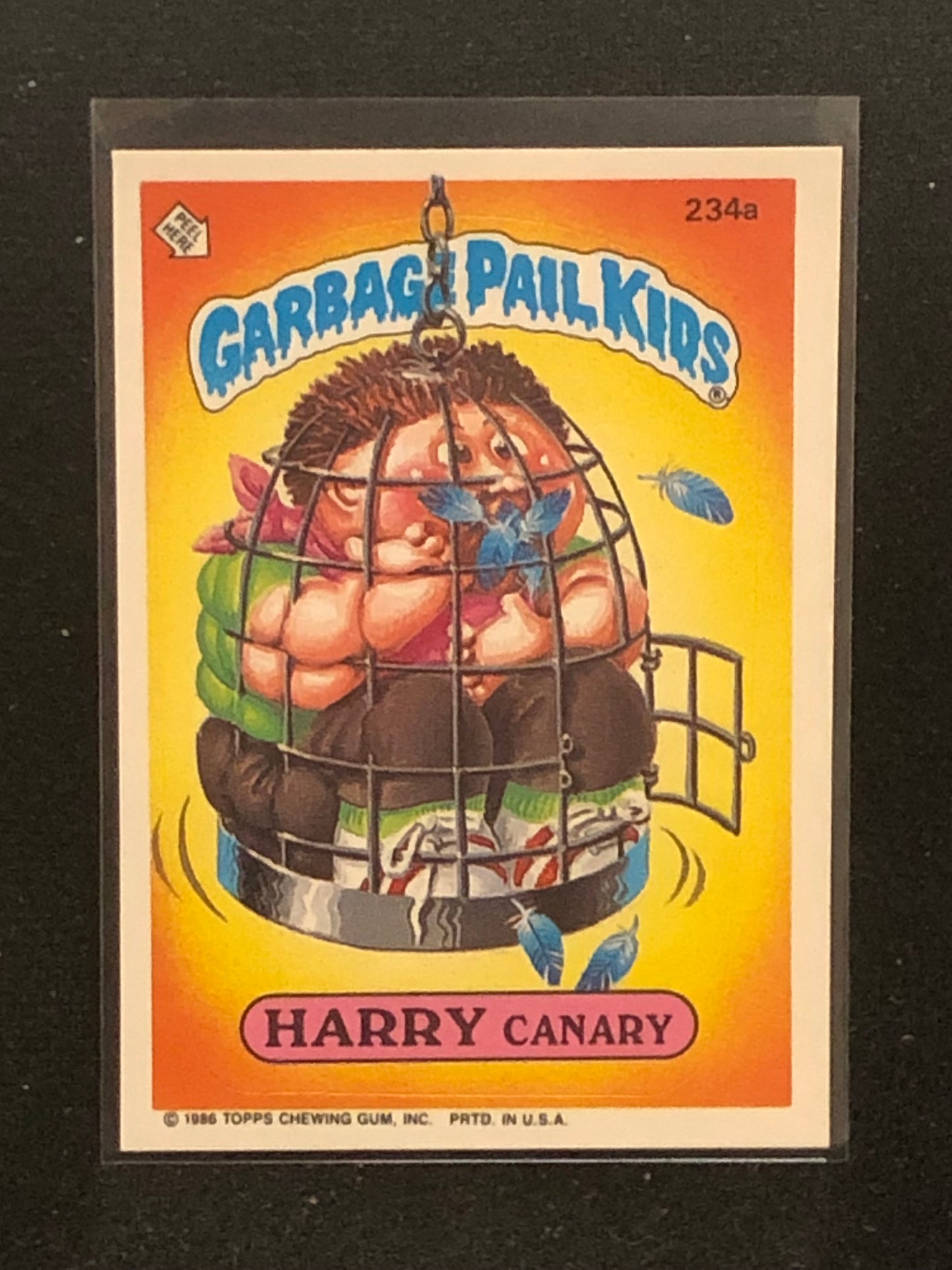 Garbage Pail Kids Original Series 6 (os6) 234a Harry Canary