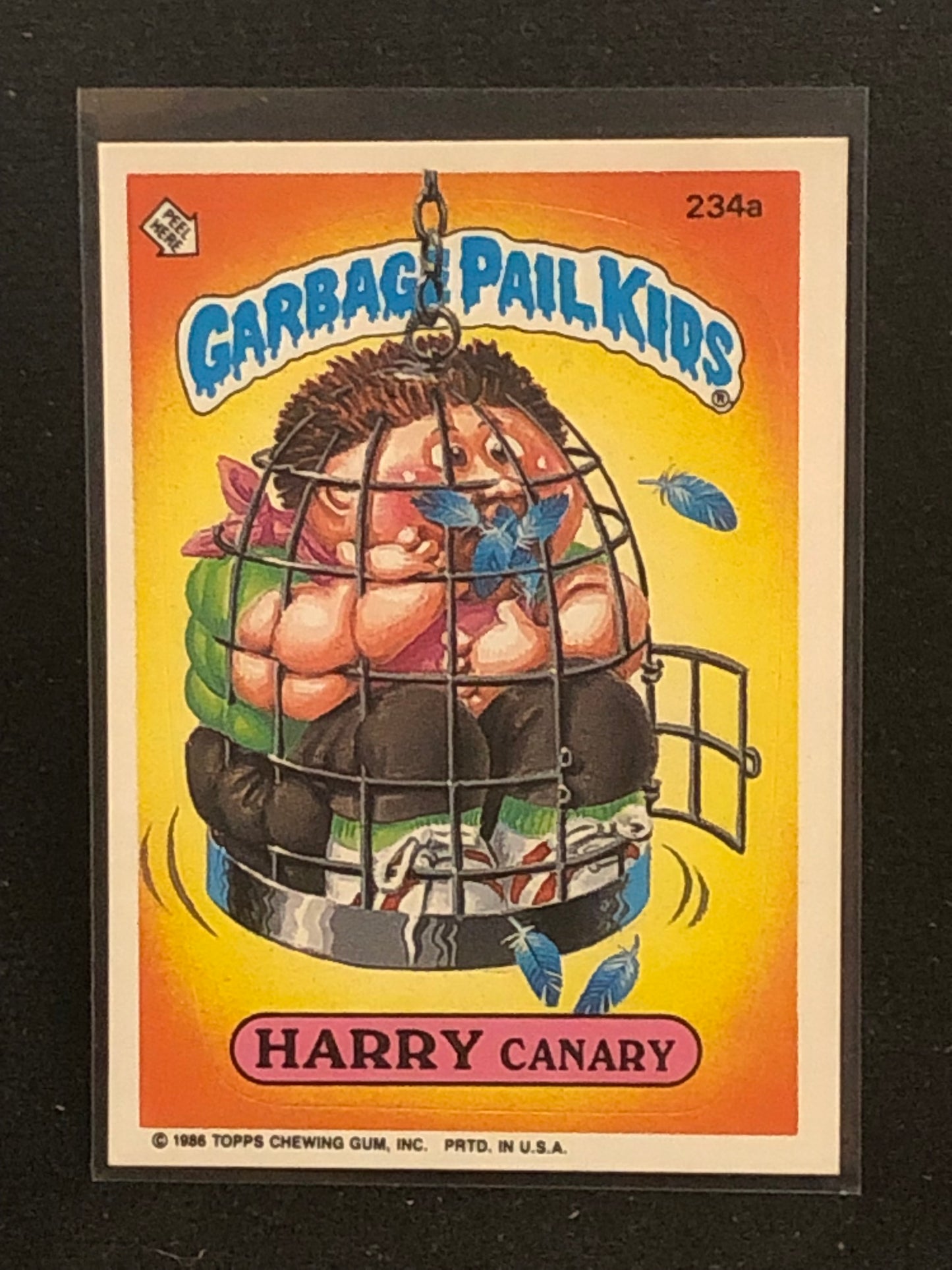 Garbage Pail Kids Original Series 6 (os6) 234a Harry Canary