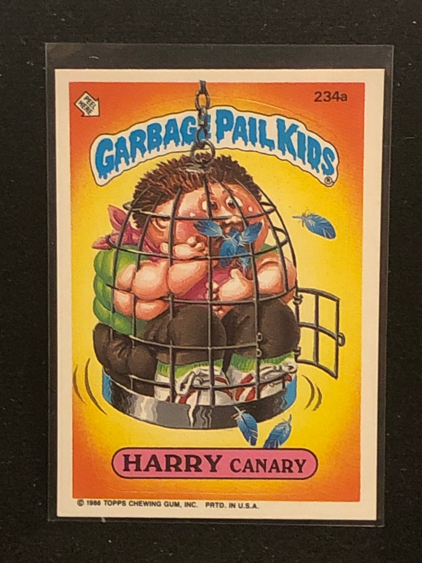 Garbage Pail Kids Original Series 6 (os6) 234a Harry Canary