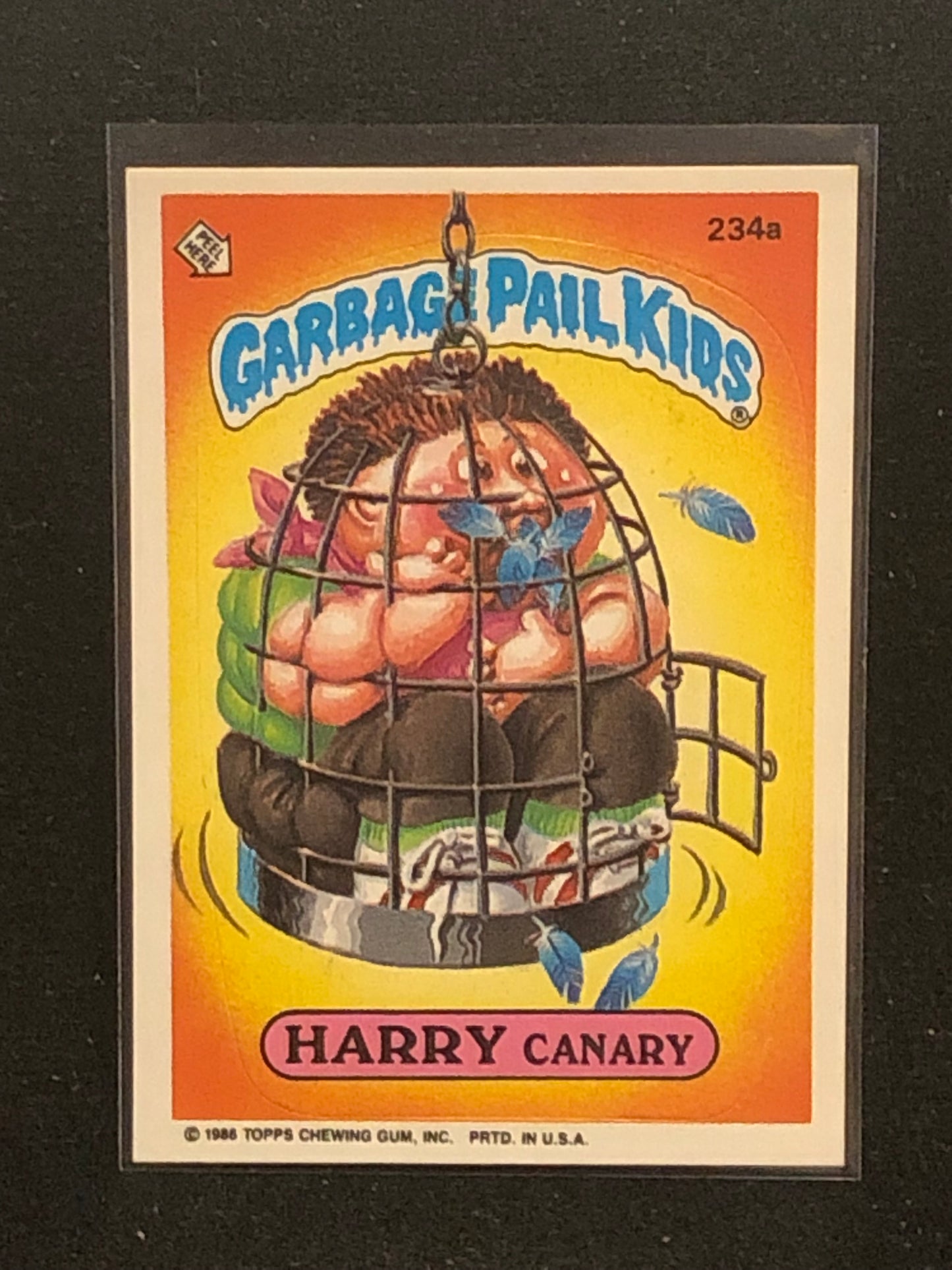 Garbage Pail Kids Original Series 6 (os6) 234a Harry Canary