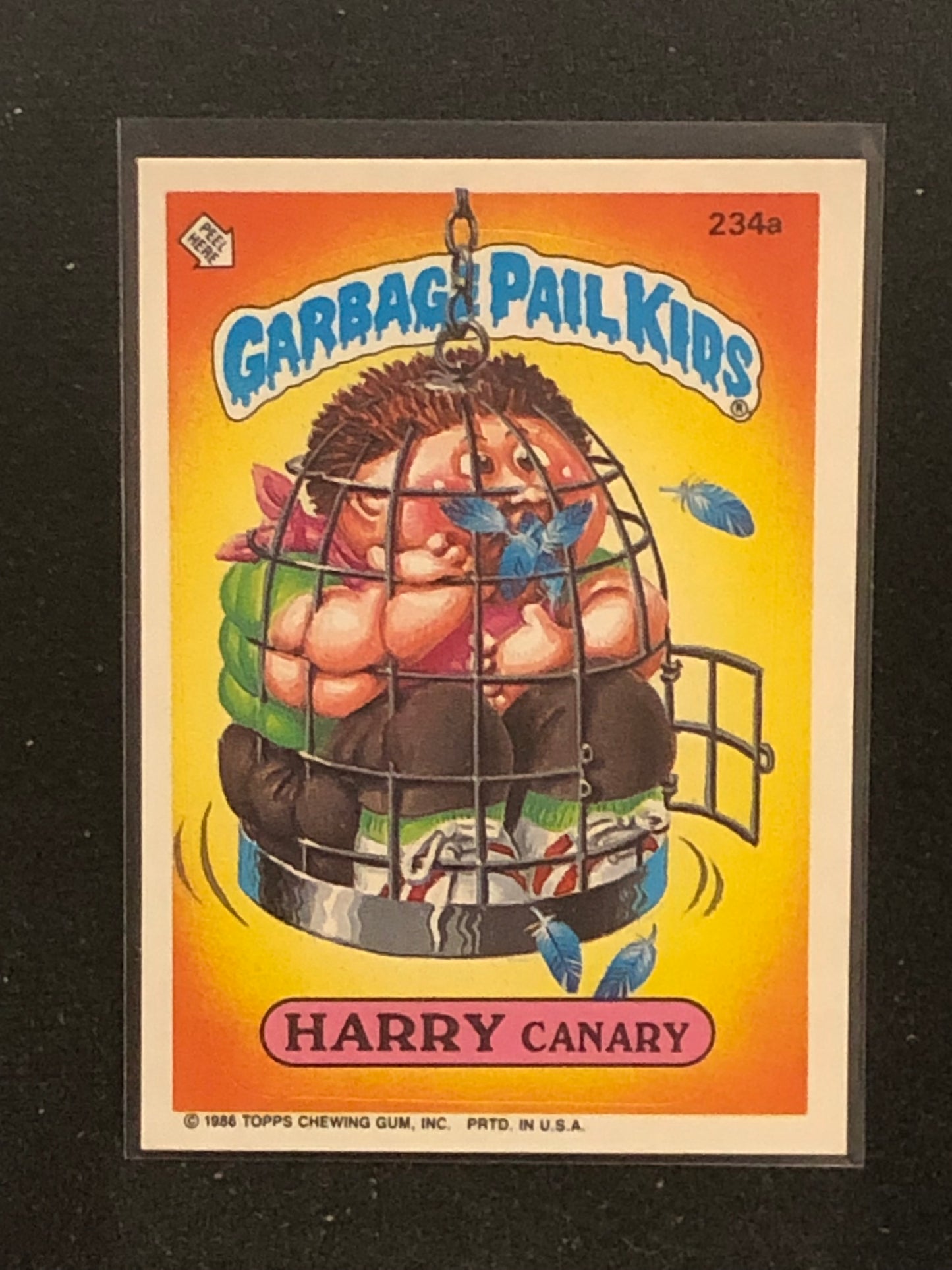 Garbage Pail Kids Original Series 6 (os6) 234a Harry Canary