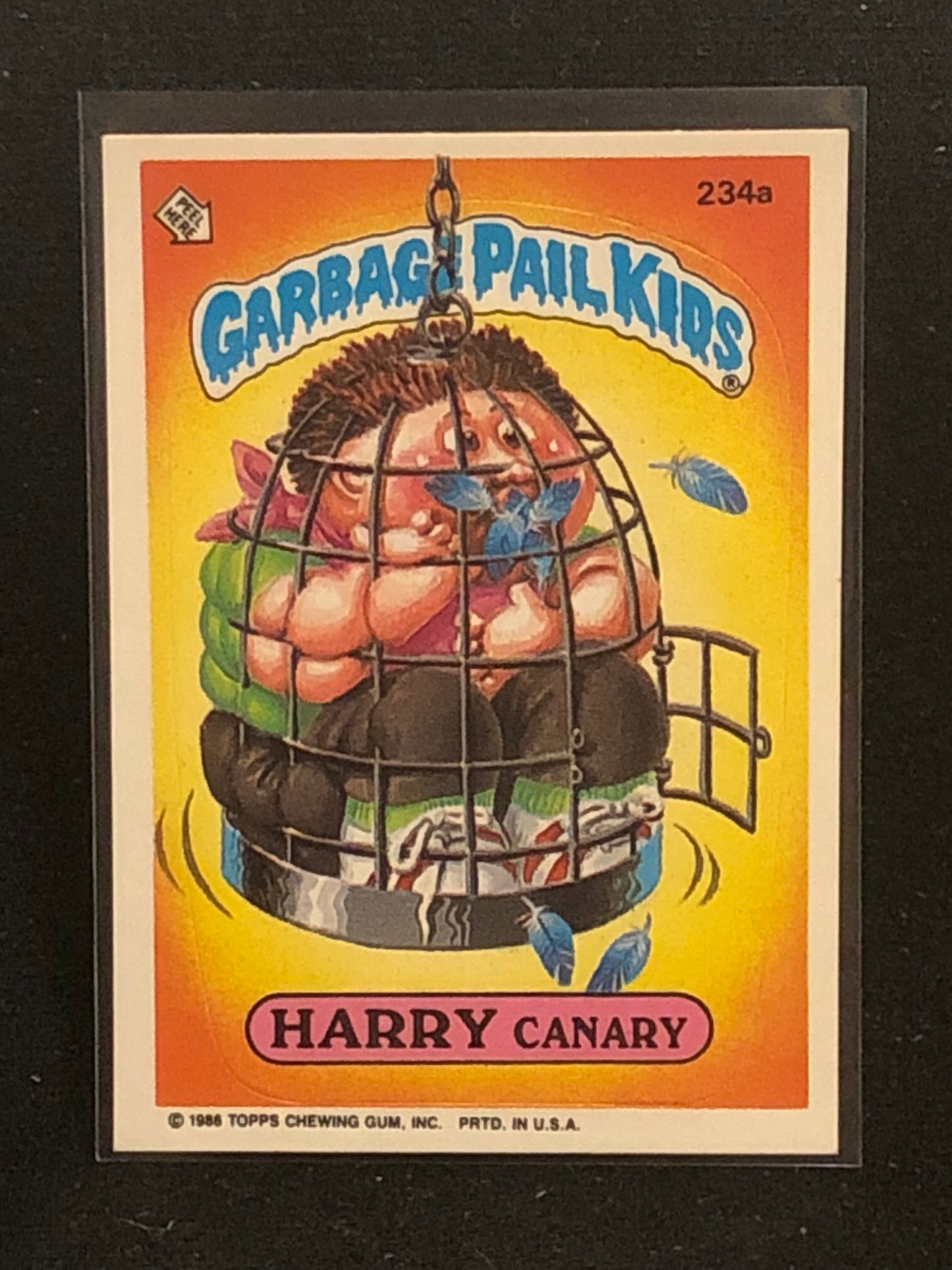 Garbage Pail Kids Original Series 6 (os6) 234a Harry Canary