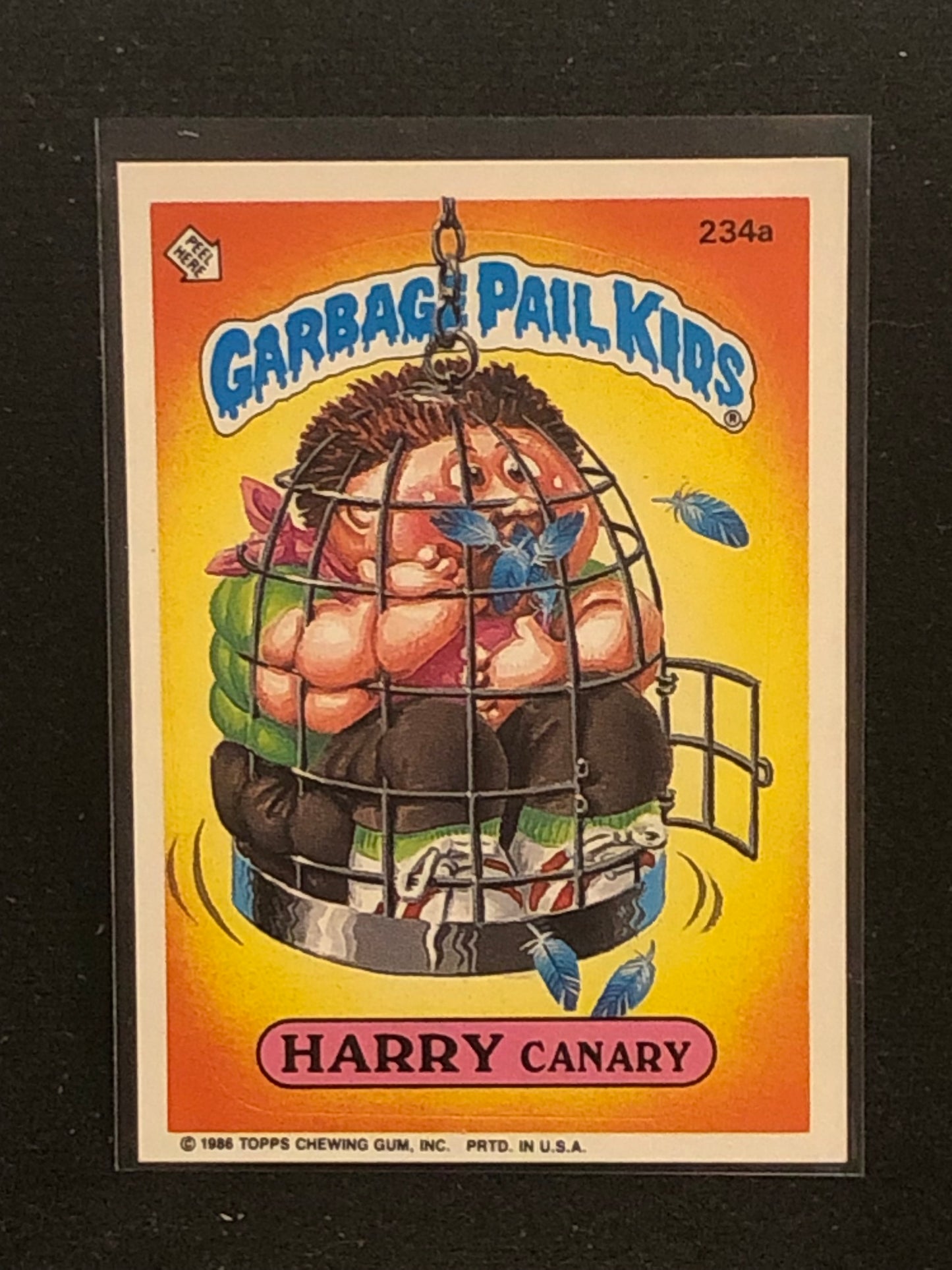 Garbage Pail Kids Original Series 6 (os6) 234a Harry Canary