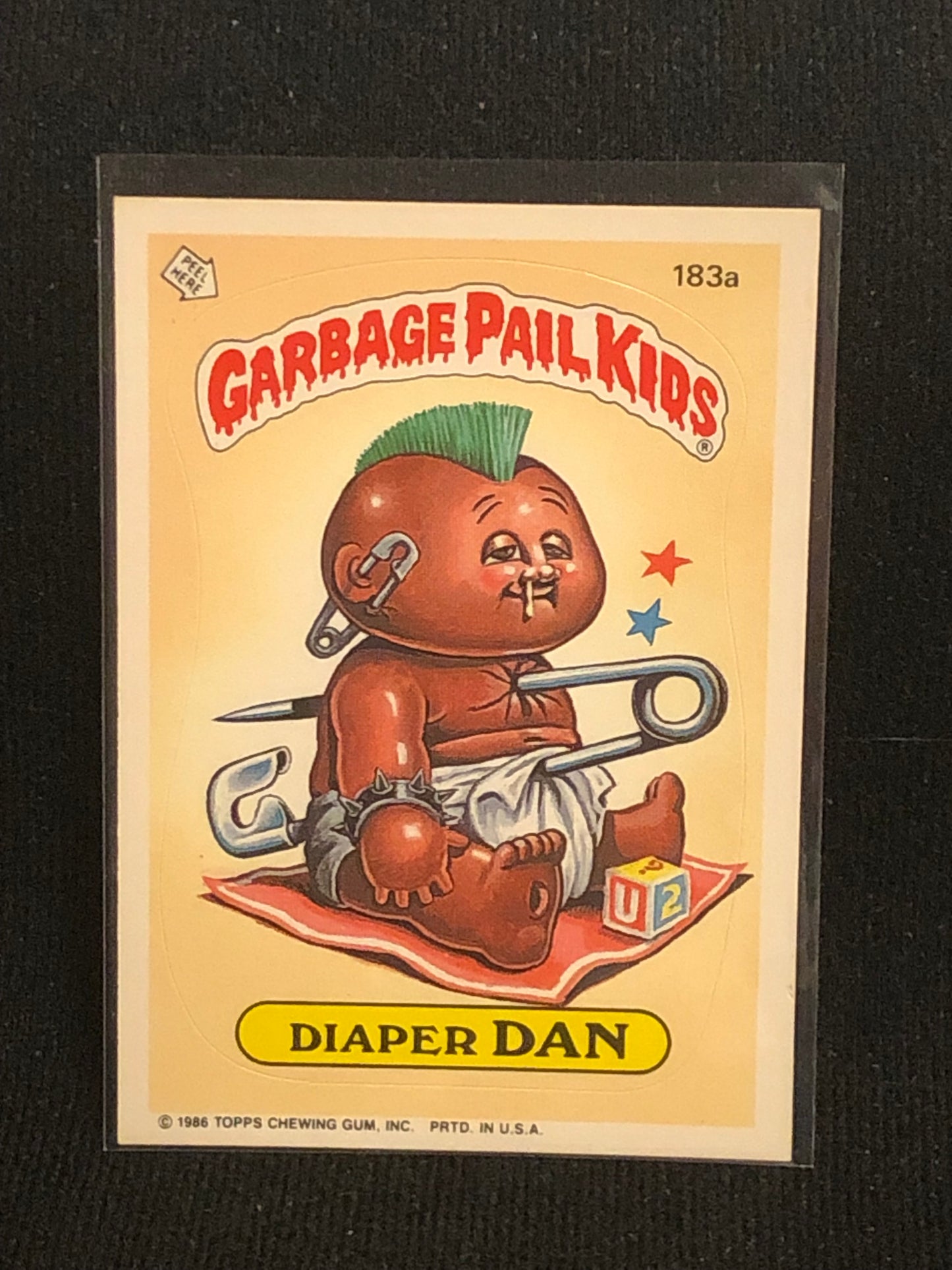 Garbage Pail Kids Original Series 5 (os5) 183a Diaper Dan