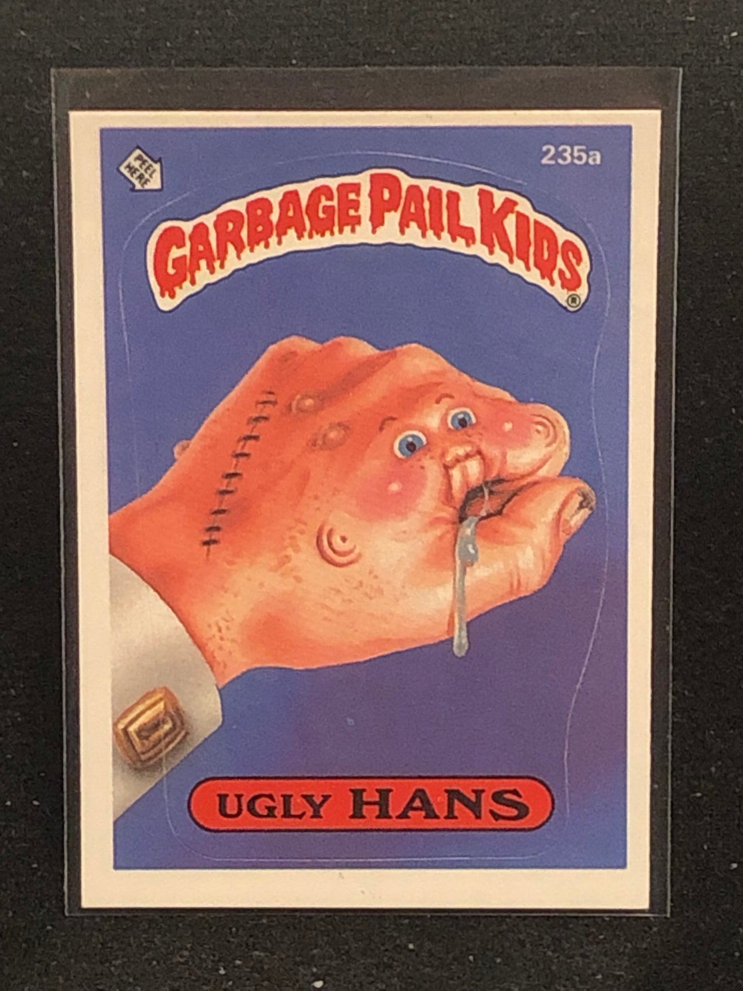 Garbage Pail Kids Original Series 6 (os6) 235a Ugly Hans