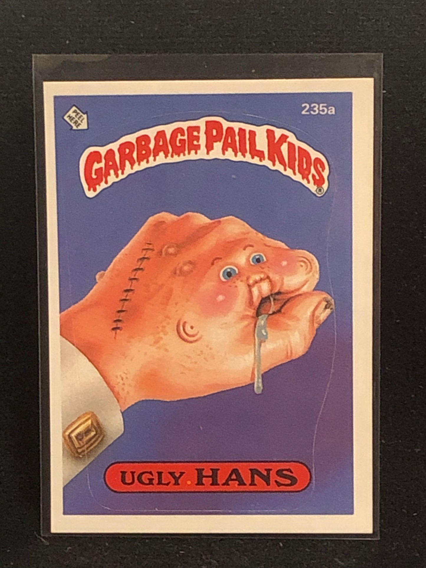 Garbage Pail Kids Original Series 6 (os6) 235a Ugly Hans