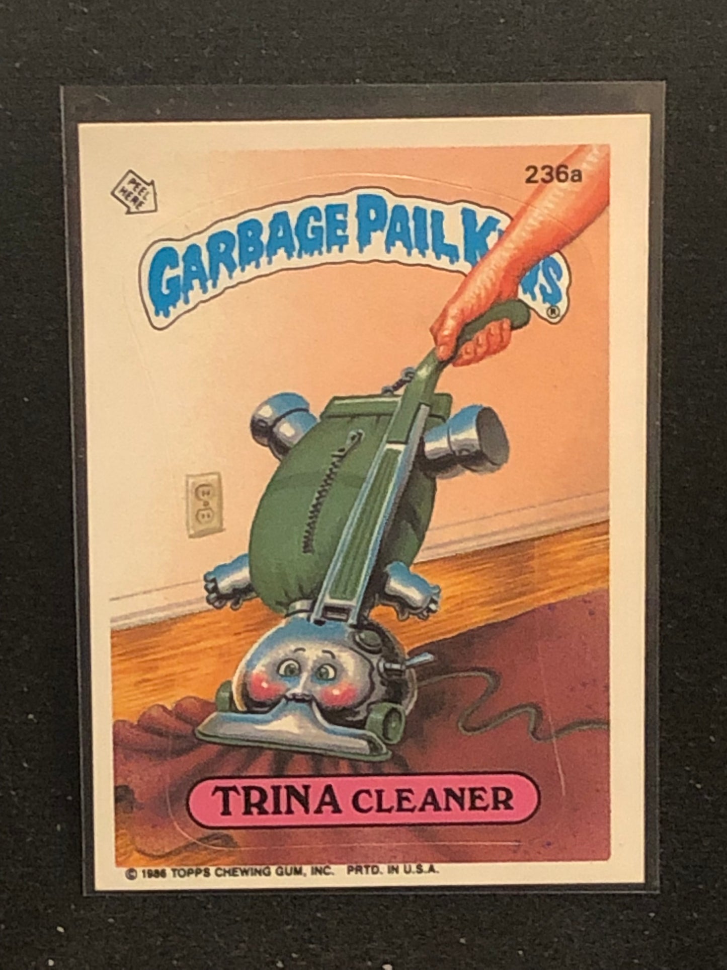 Garbage Pail Kids Original Series 6 (os6) 236a Trina Cleaner