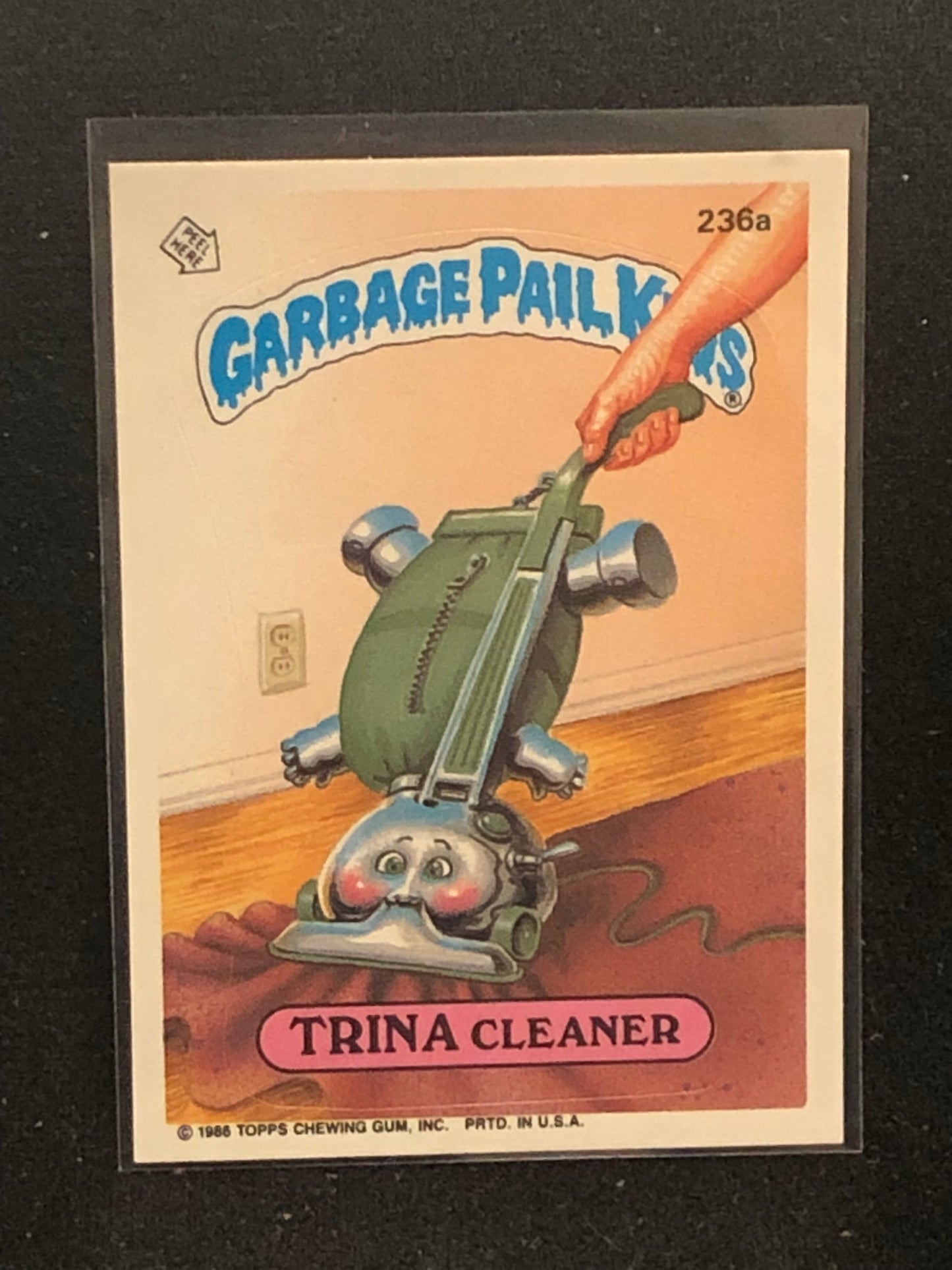 Garbage Pail Kids Original Series 6 (os6) 236a Trina Cleaner