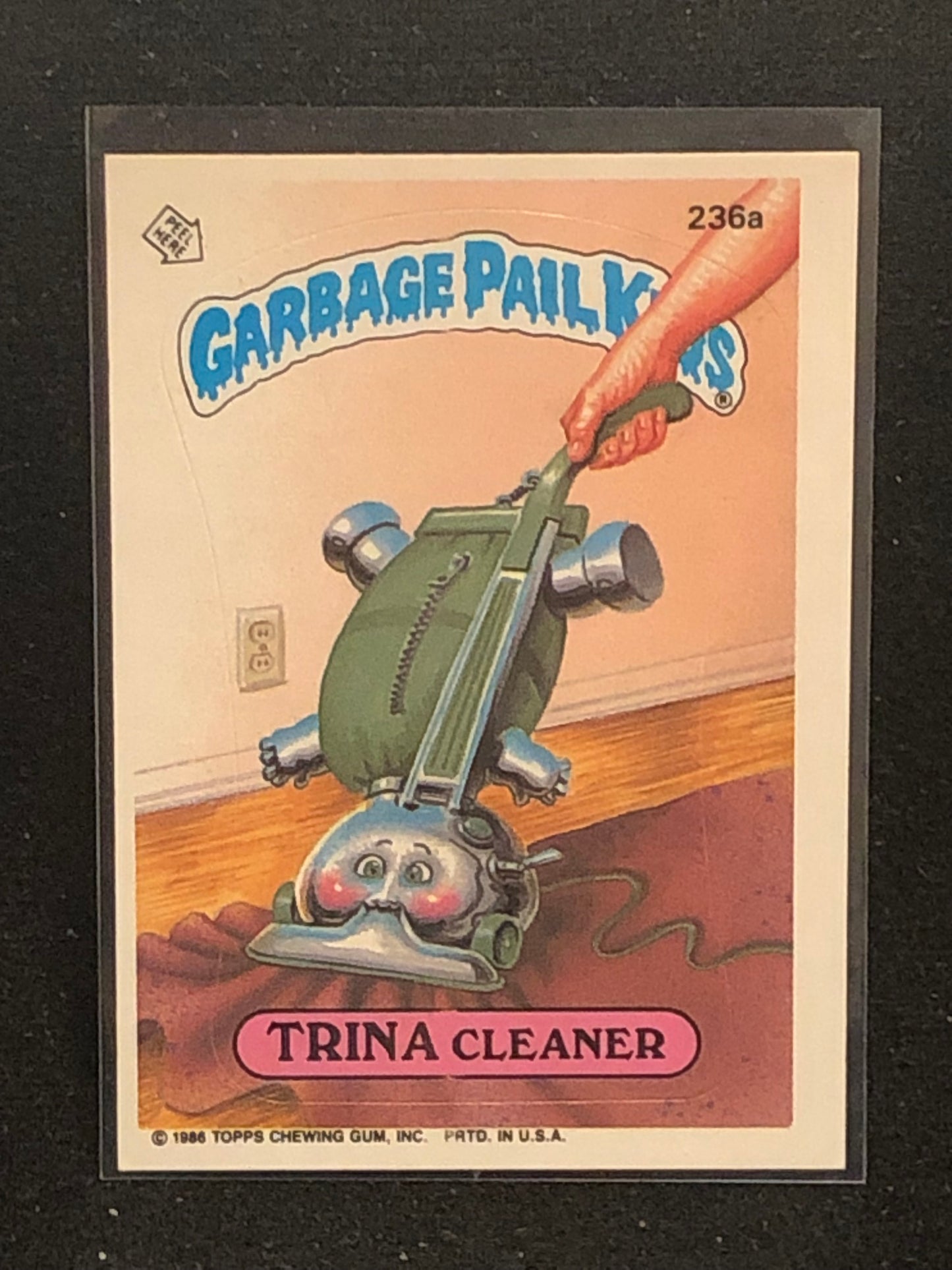 Garbage Pail Kids Original Series 6 (os6) 236a Trina Cleaner