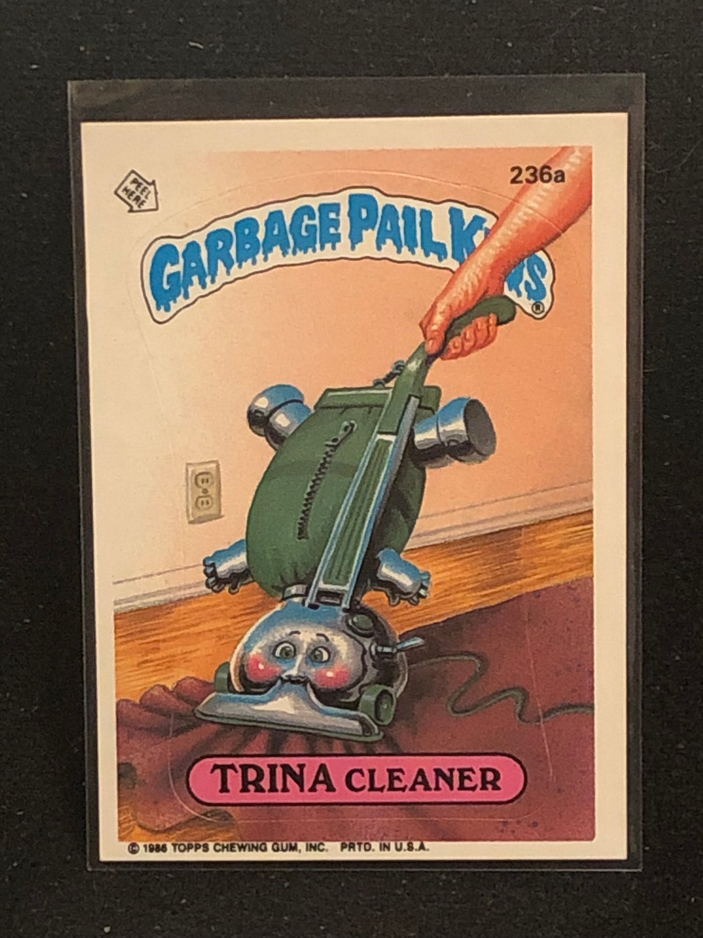 Garbage Pail Kids Original Series 6 (os6) 236a Trina Cleaner