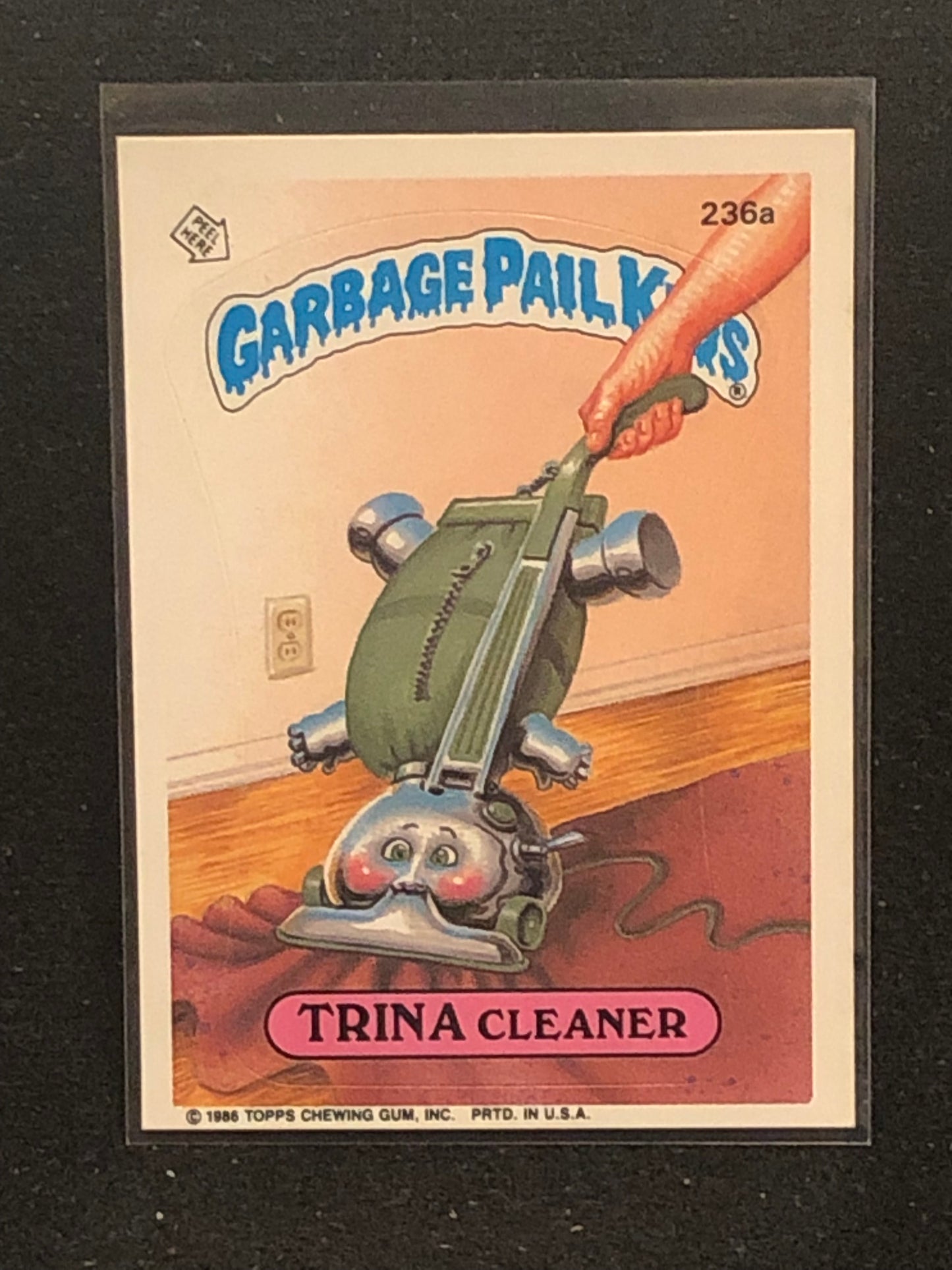 Garbage Pail Kids Original Series 6 (os6) 236a Trina Cleaner