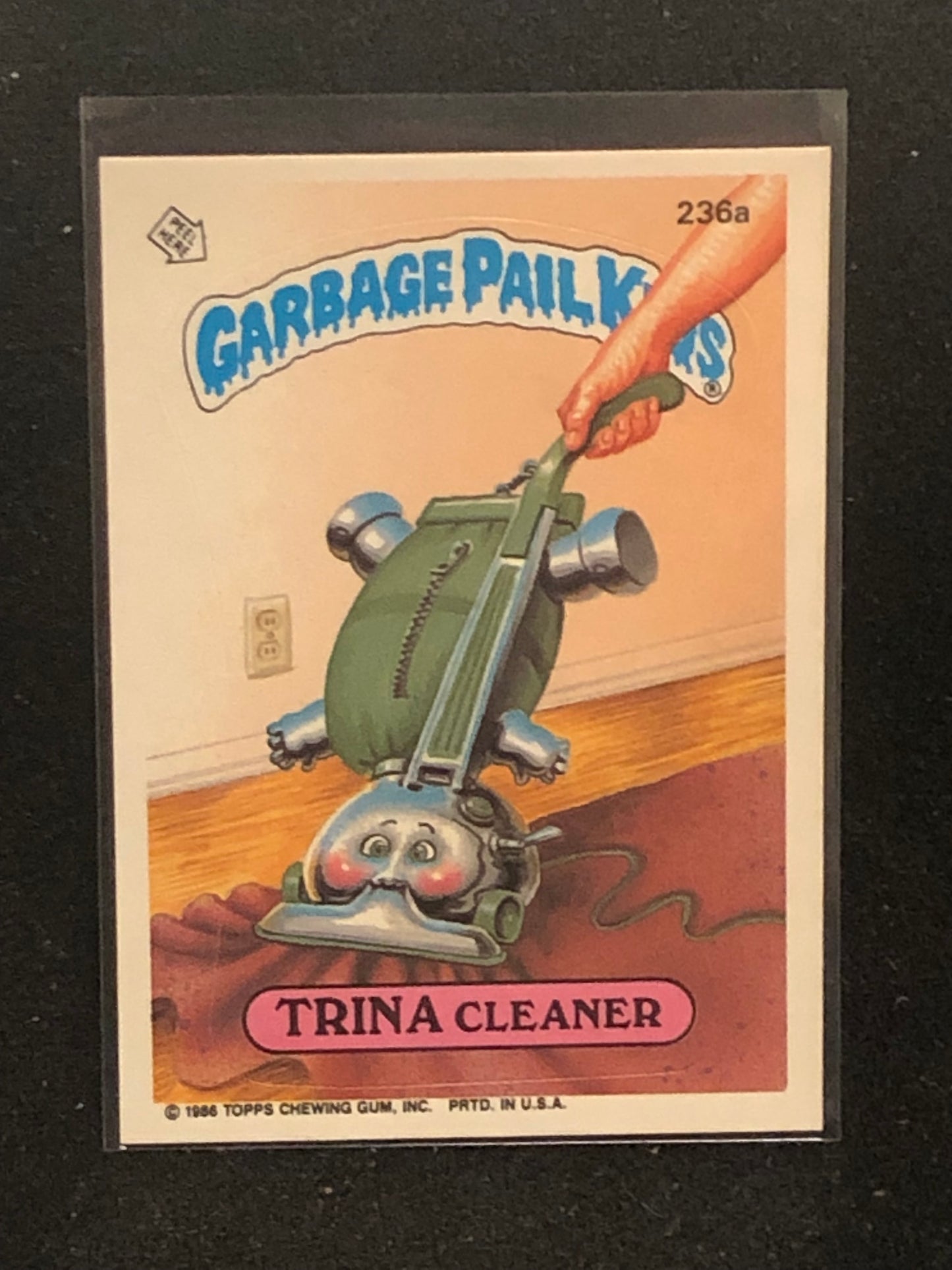 Garbage Pail Kids Original Series 6 (os6) 236a Trina Cleaner