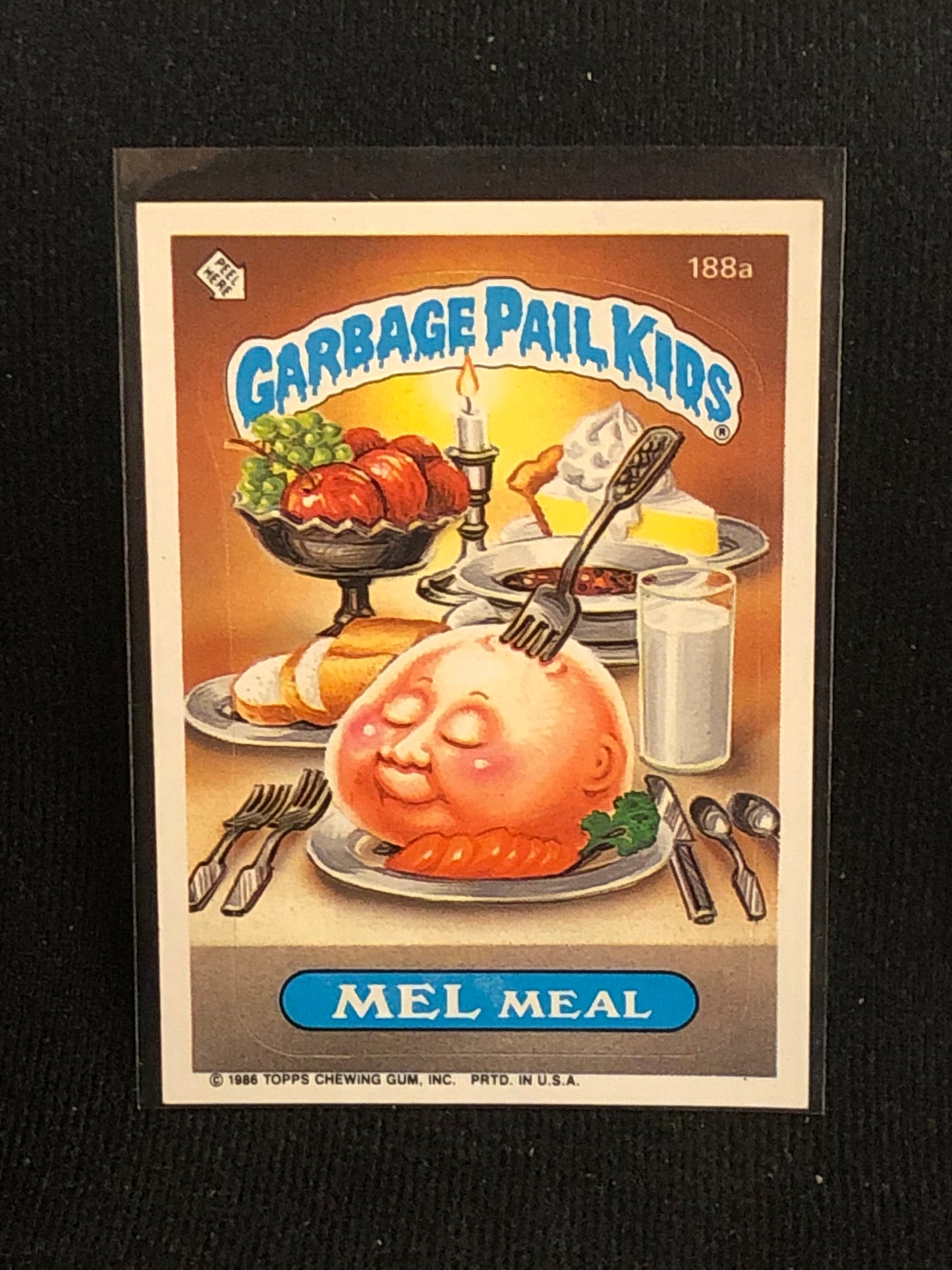 Garbage Pail Kids Original Series 5 (os5) 188a Mel Meal