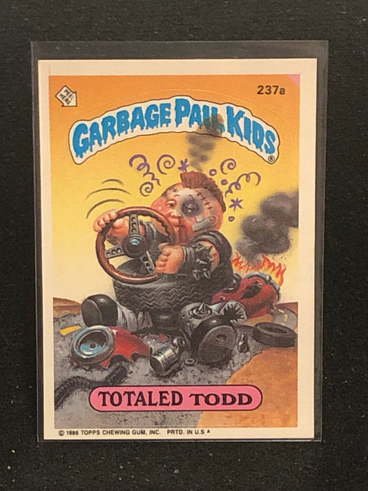 Garbage Pail Kids Original Series 6 (os6) 237a Totaled Todd