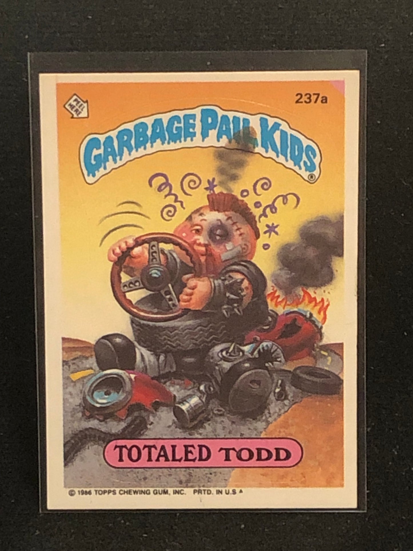 Garbage Pail Kids Original Series 6 (os6) 237a Totaled Todd