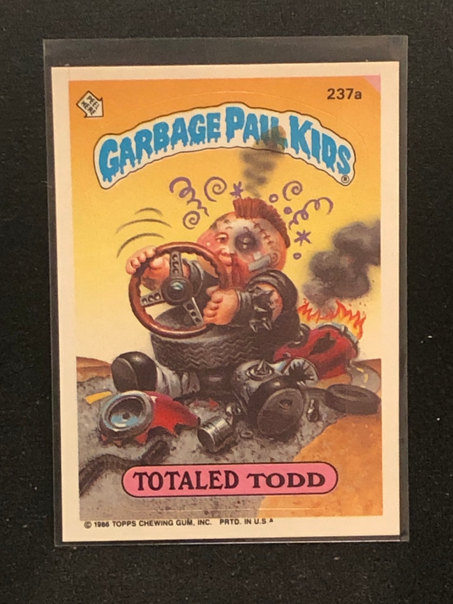 Garbage Pail Kids Original Series 6 (os6) 237a Totaled Todd